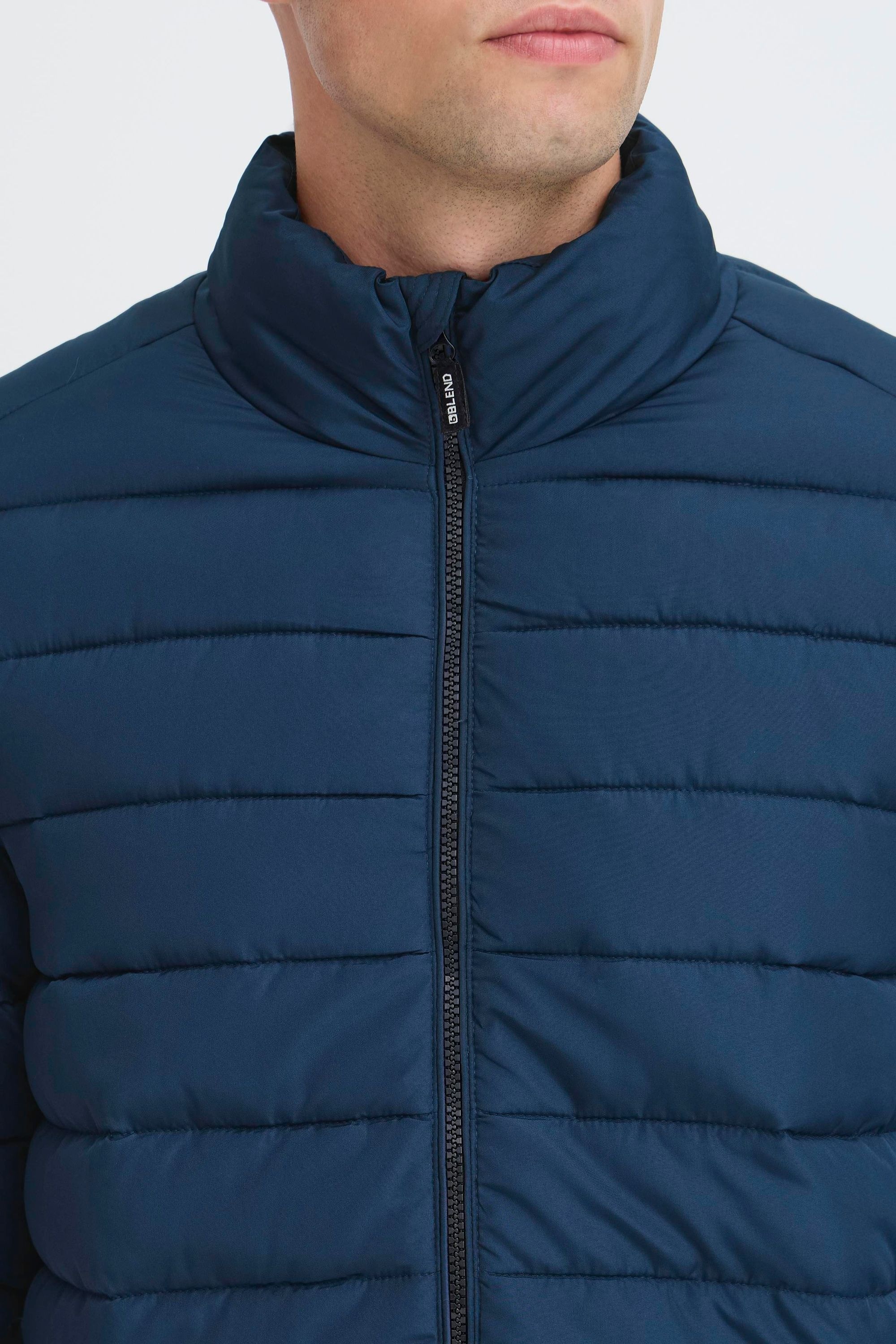 Blend Steppjacke »BHelax« ohne Kapuze Schicke Steppjacke mit Reißverschlusstaschen