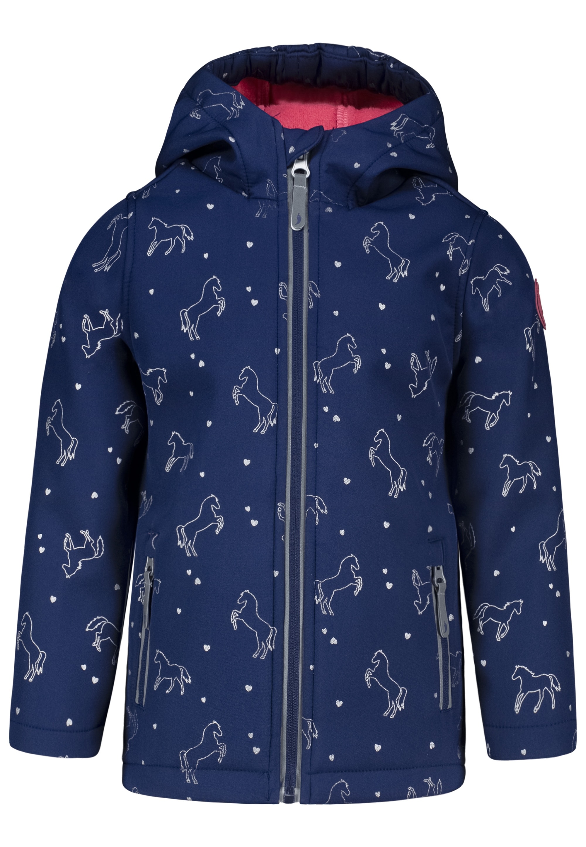 SALT AND PEPPER Softshelljacke »AOP Horses«, mit reflektierenden Details