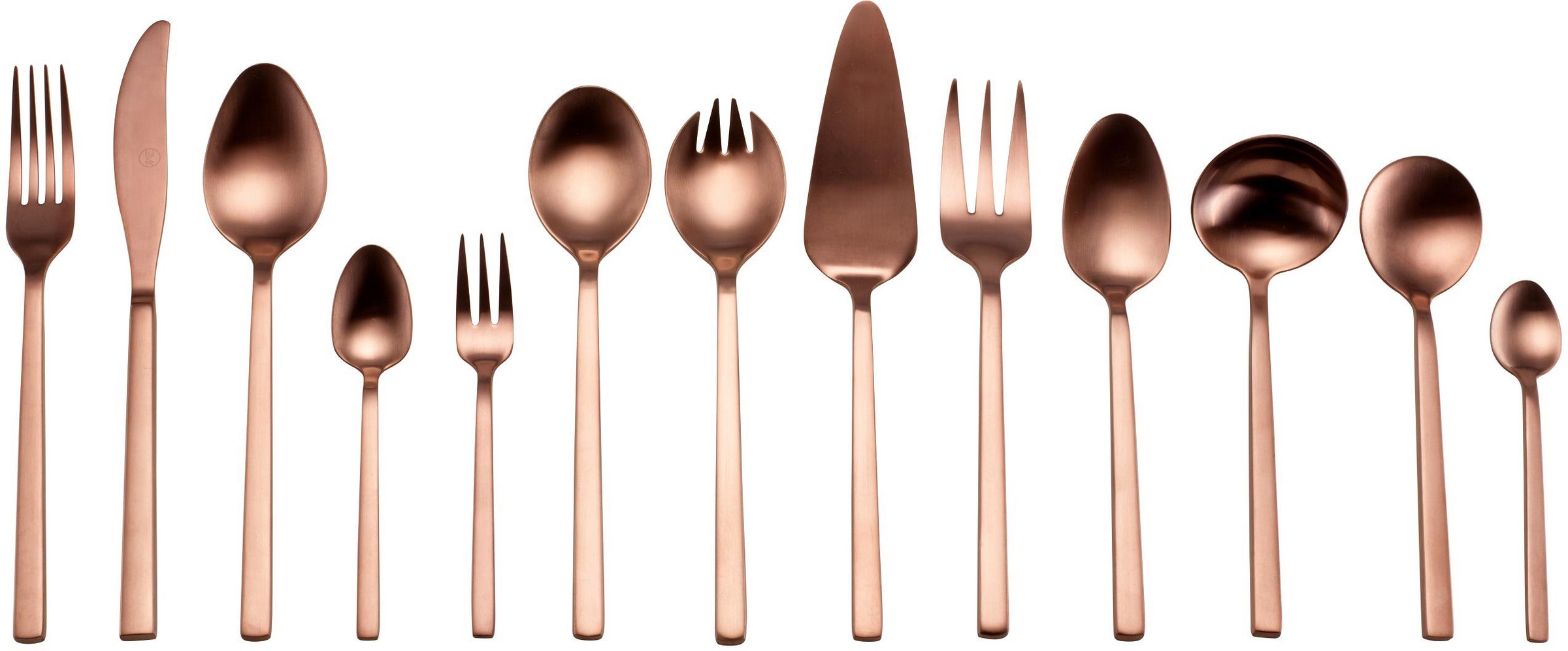 Guido Maria Kretschmer Home&Living Besteck-Set "GMK, Bronze Look", (Set, 68 tlg.), Tafelbesteck, Präsentschachtel, PVD b