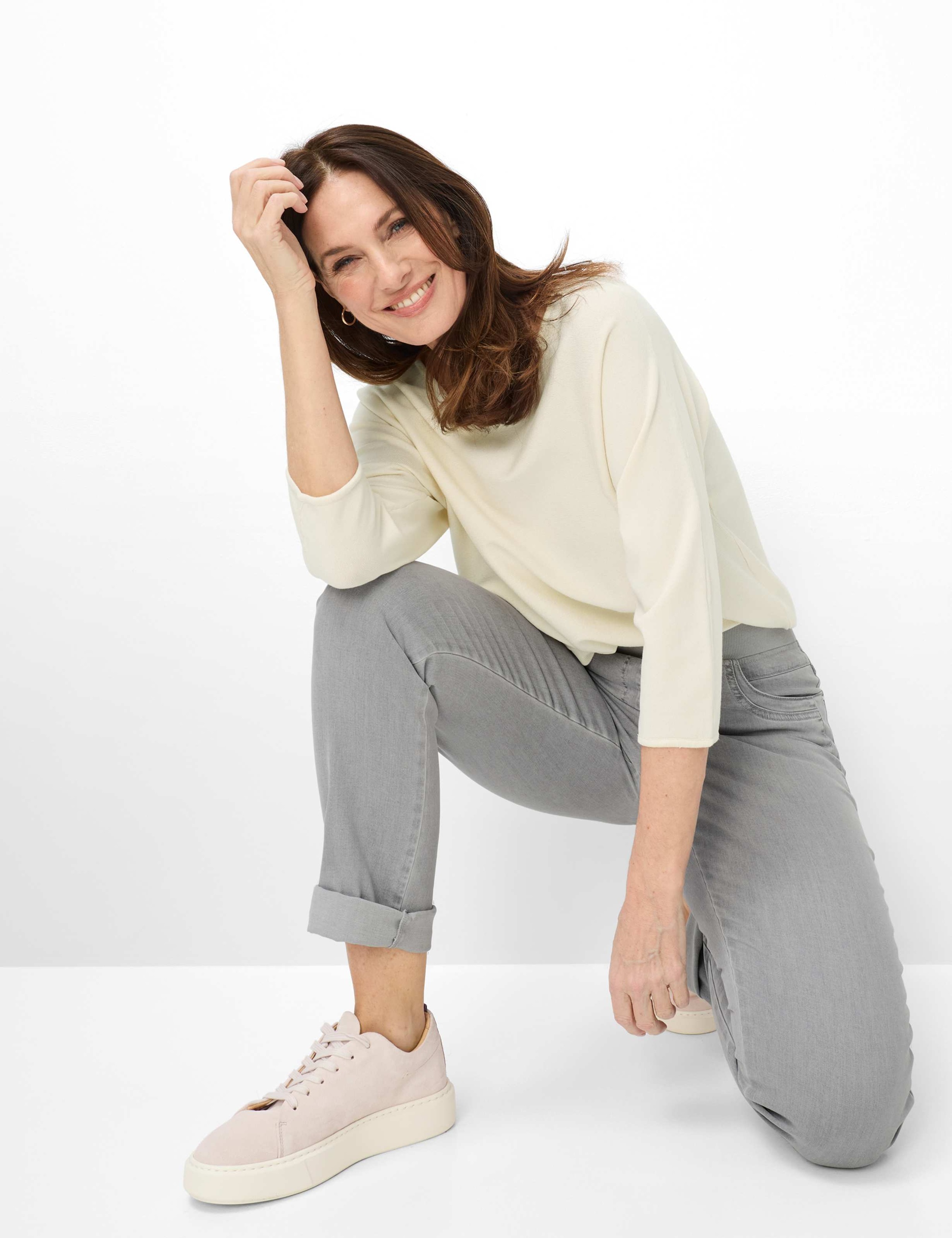 Raphaela by Brax Pamina Fun Damen Jeans Grau 44 3