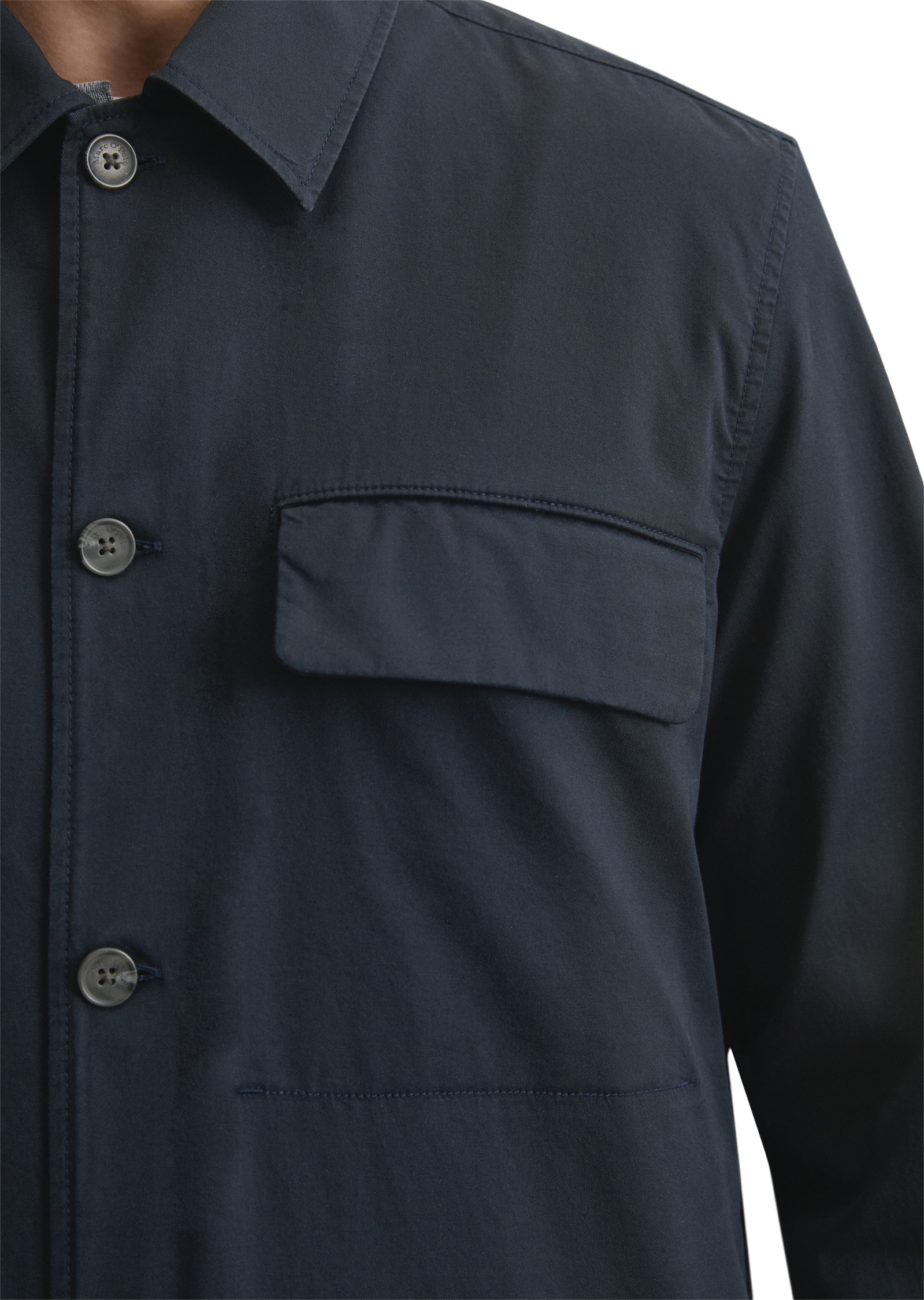 Marc O'Polo Kurzjacke »aus leichtem Bio-Baumwoll-Twill«, ohne Kapuze