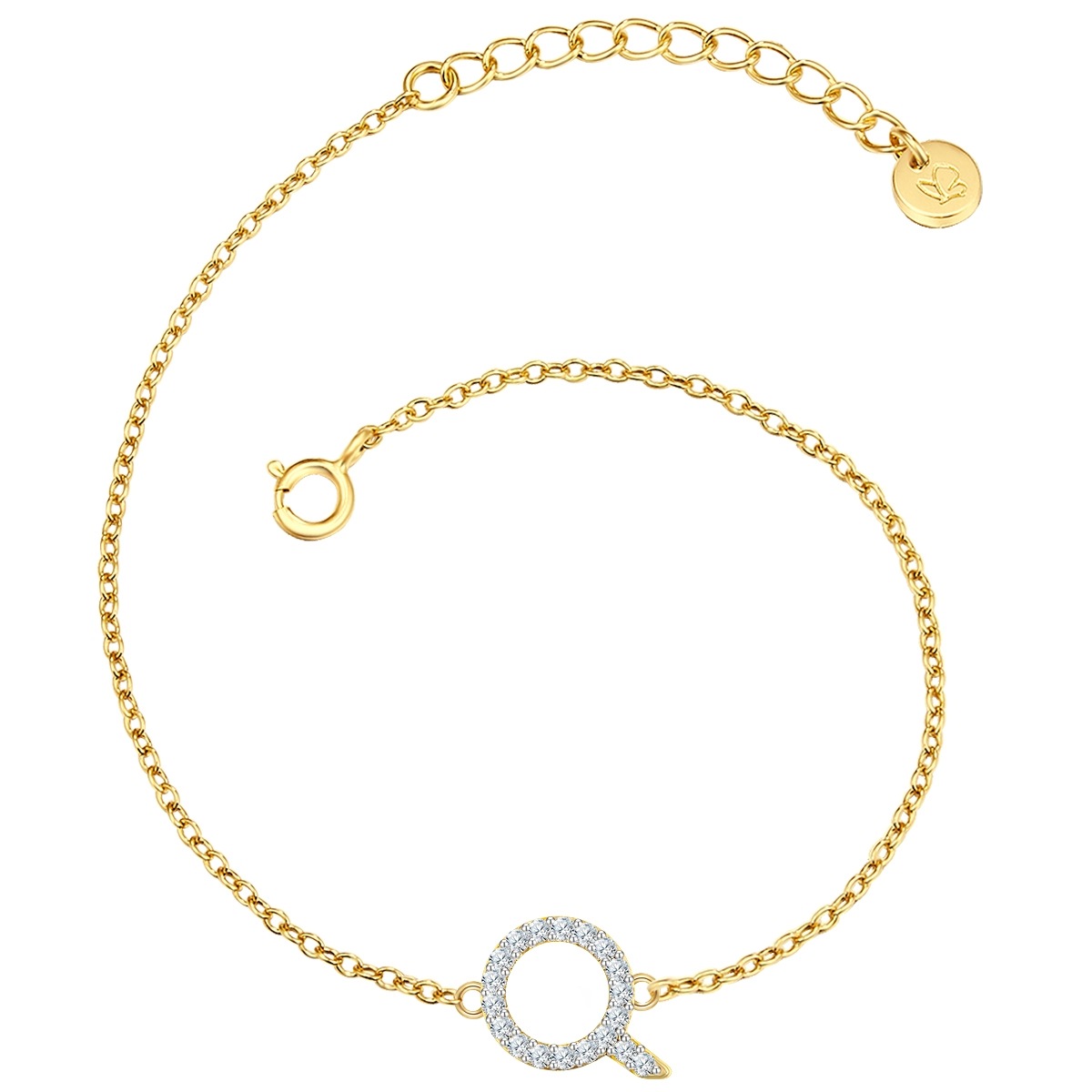 Damen Gliederarmband "GSM1972", Silber 925 (Sterlingsilber)gelbgold, weiß, GLANZSTÜCKE MÜNCHEN, Silber 925 (Sterlingsilber), Armbänder, mit