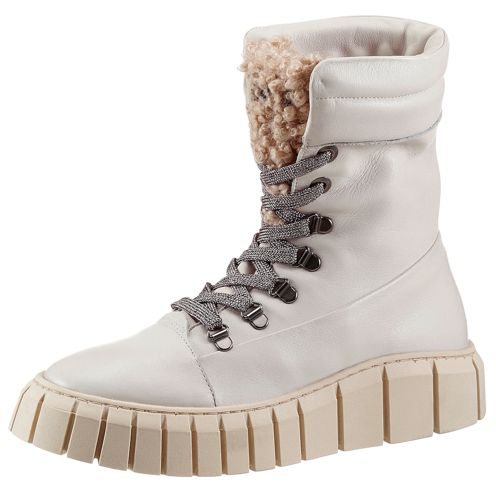 Mjus Schnürboots »BASEMENT« mit Teddy-Zunge Mjus Schnürboots »BASEMENT« mit Teddy-Zunge
