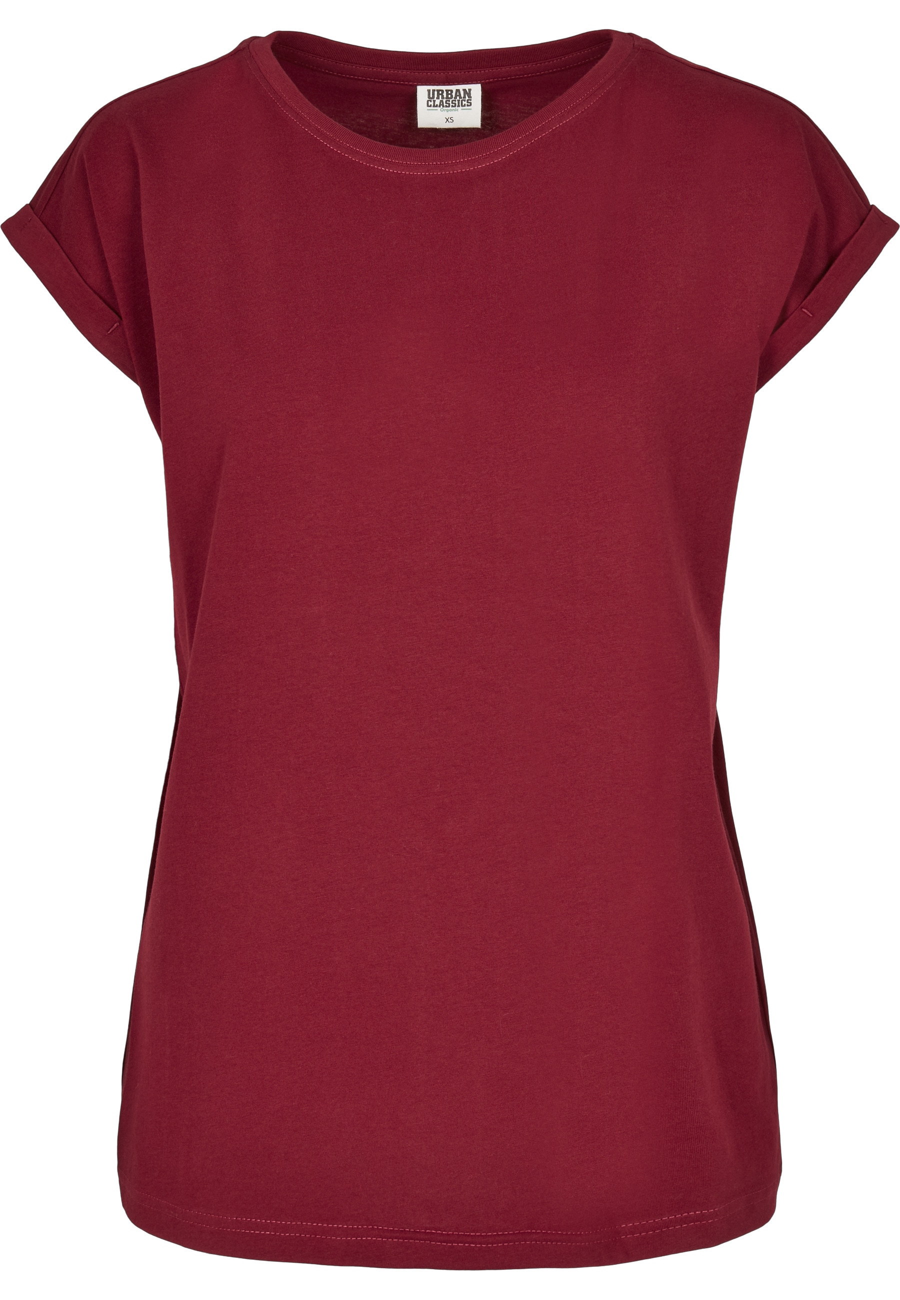 URBAN CLASSICS Kurzarmshirt "Urban Classics Damen Ladies Organic Extended Shoulder Tee" 1