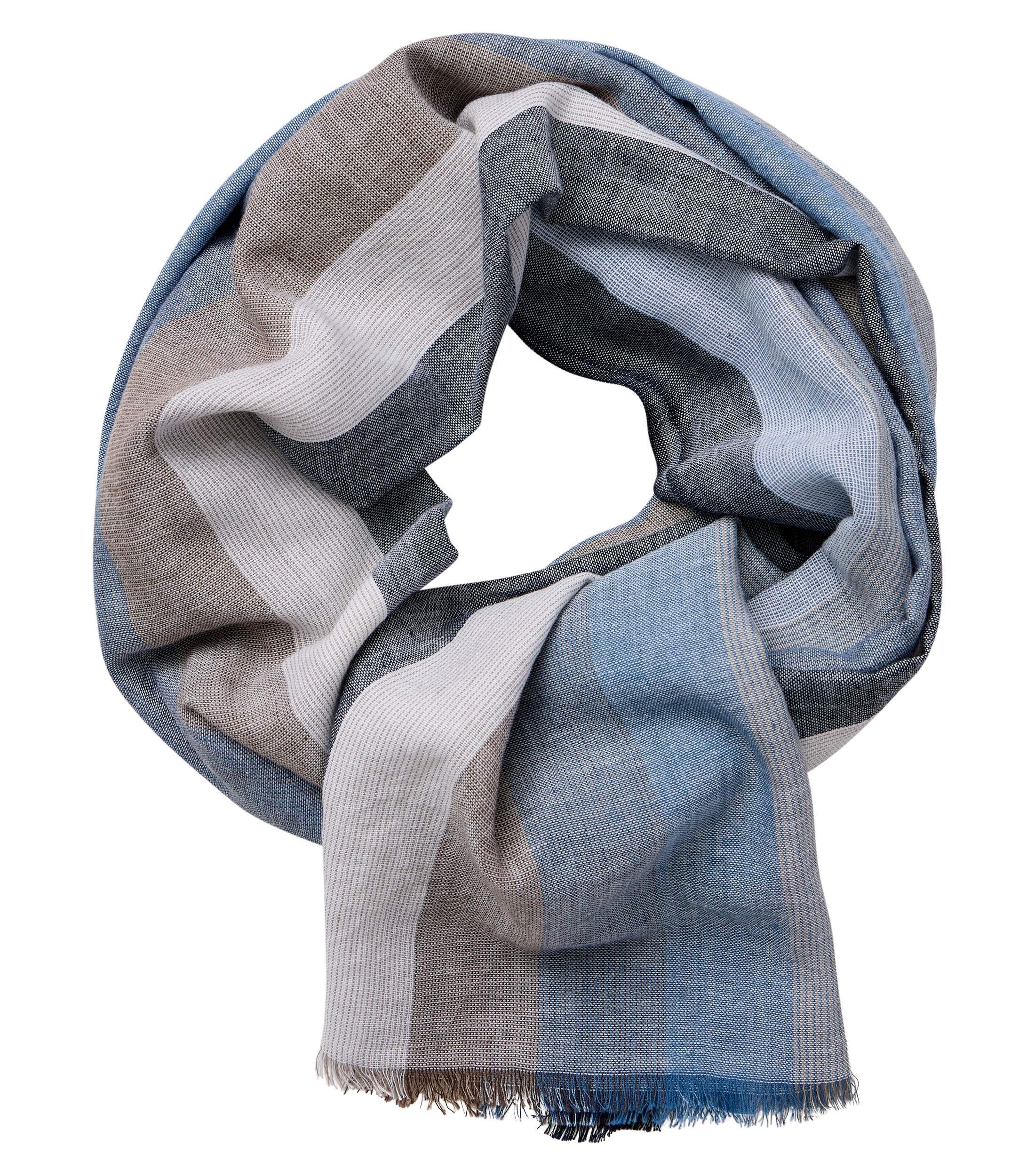 CASAMODA Herren Schal "CASAMODA Schal uni"blau, 100% Baumwolle, Modetücher