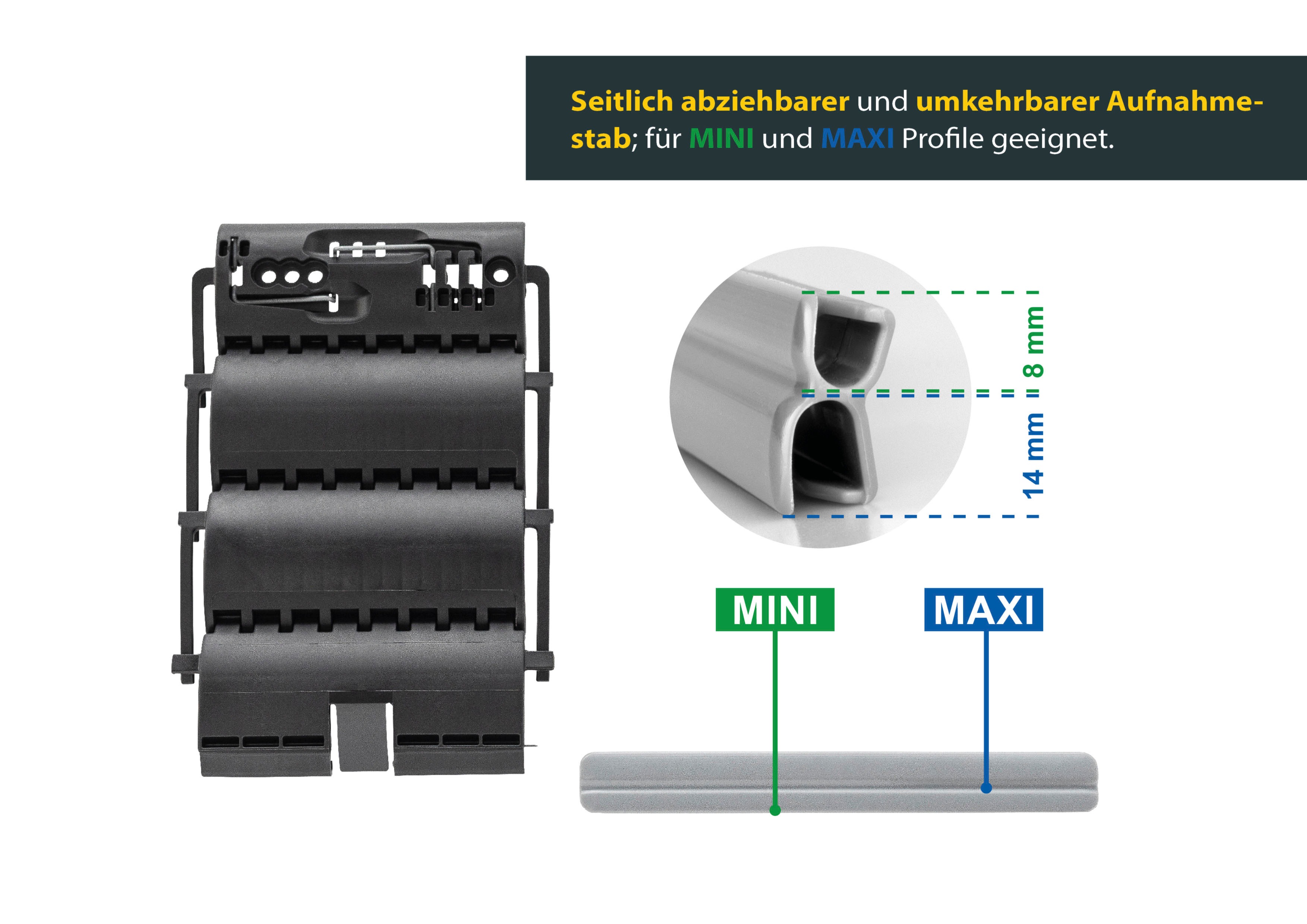 Thumbnail - SCHELLENBERG Rollladensicherung "Universal Hochschiebesicherung, feste Wellenverbinder", (Set, 2 tlg.), Rollladen-Sicher...