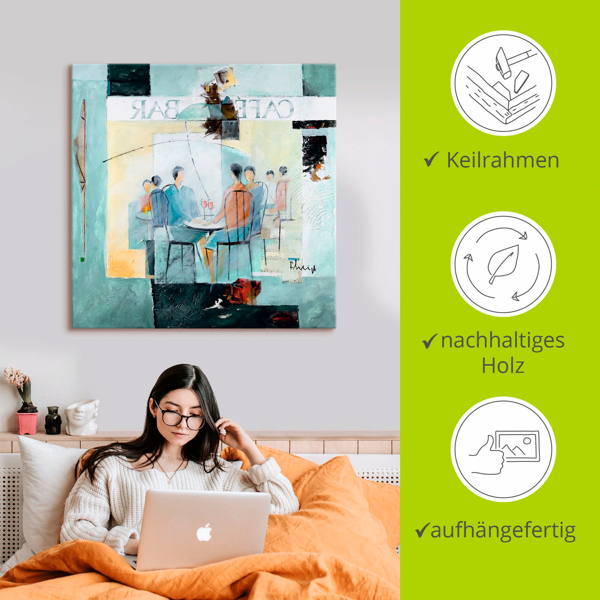 Artland Wandbild »Geschmack von Zitronen«, Gruppen & Familien, (1 St.), als Leinwandbild, Poster, Wandaufkleber in verschied. Größen