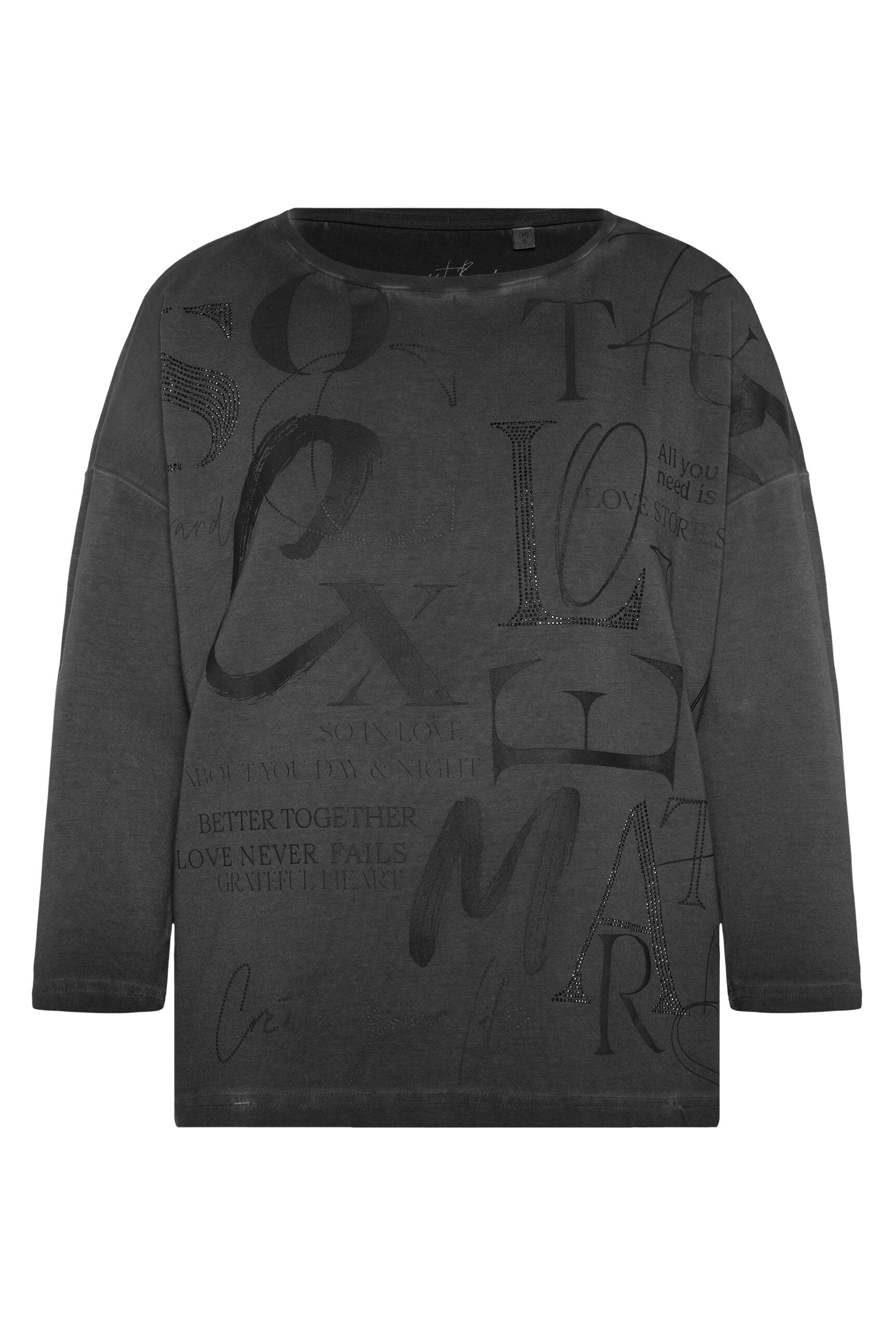 SOCCX 3/4-Arm-Shirt mit Seitenschlitze