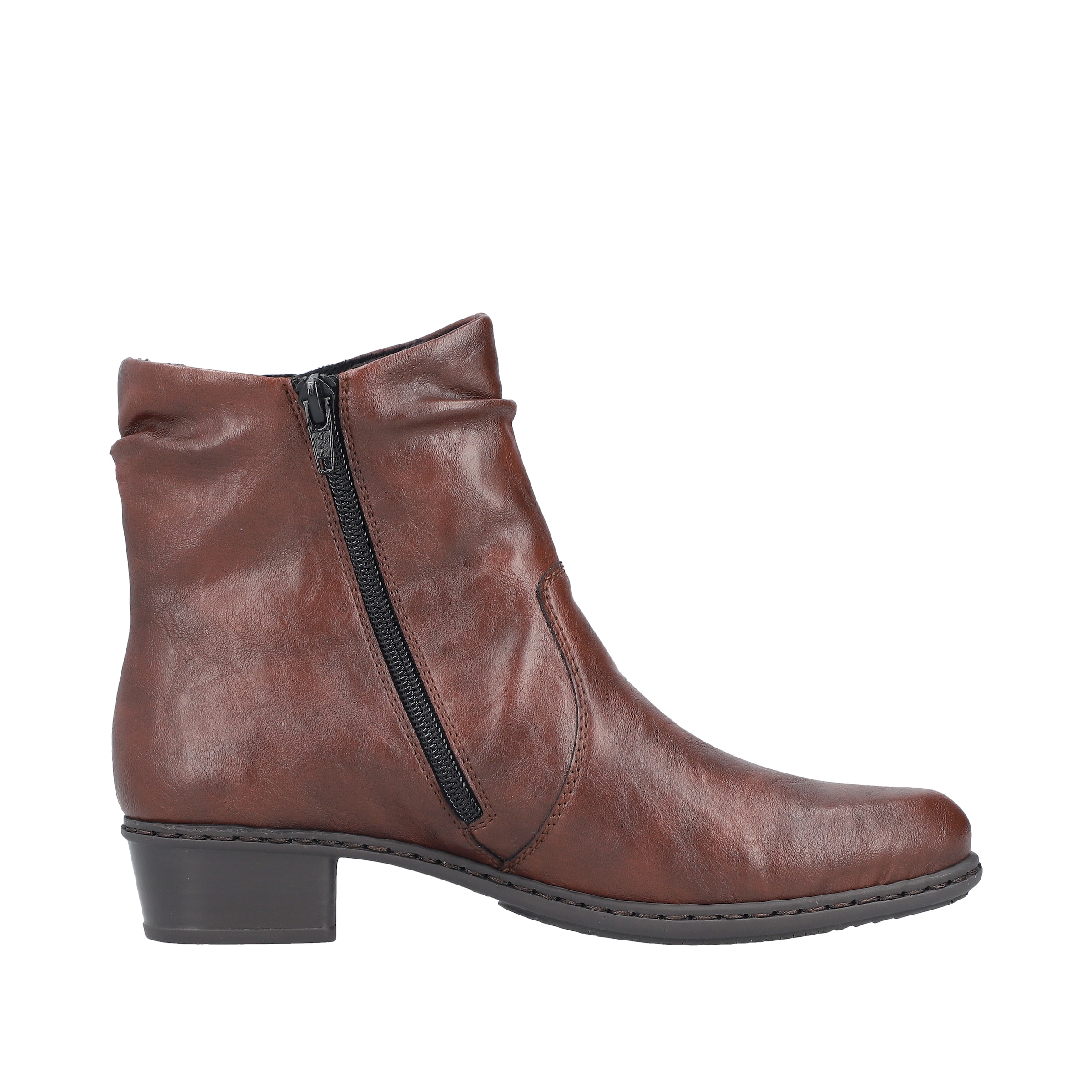 Rieker Stiefelette  Boots, Blockabsatz, mit praktischem Innen-Reißverschluss