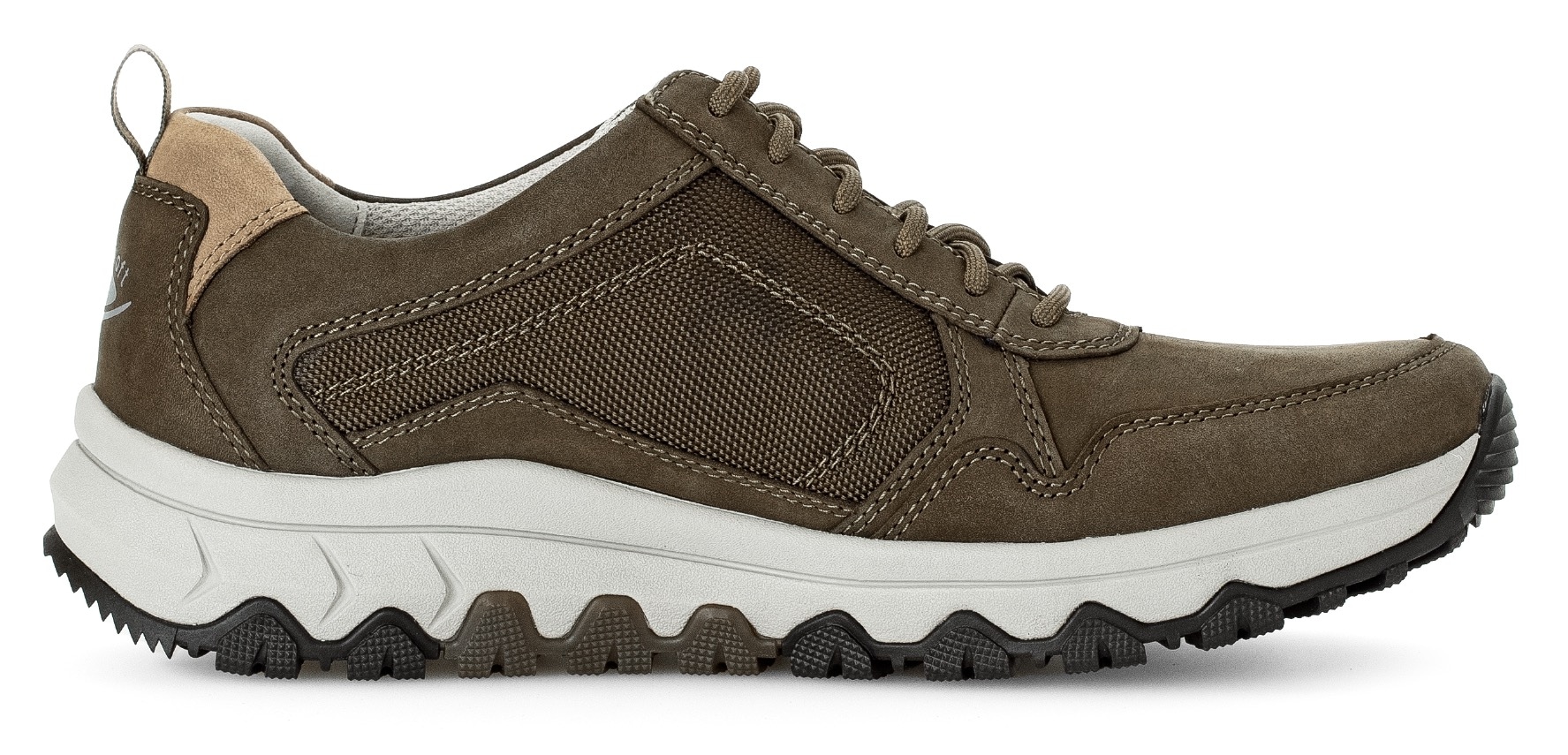 Gabor Rollingsoft Keilsneaker, Freizeitschuh, Halbschuh, Schnürer mit Kontrastnähten, G-Weite