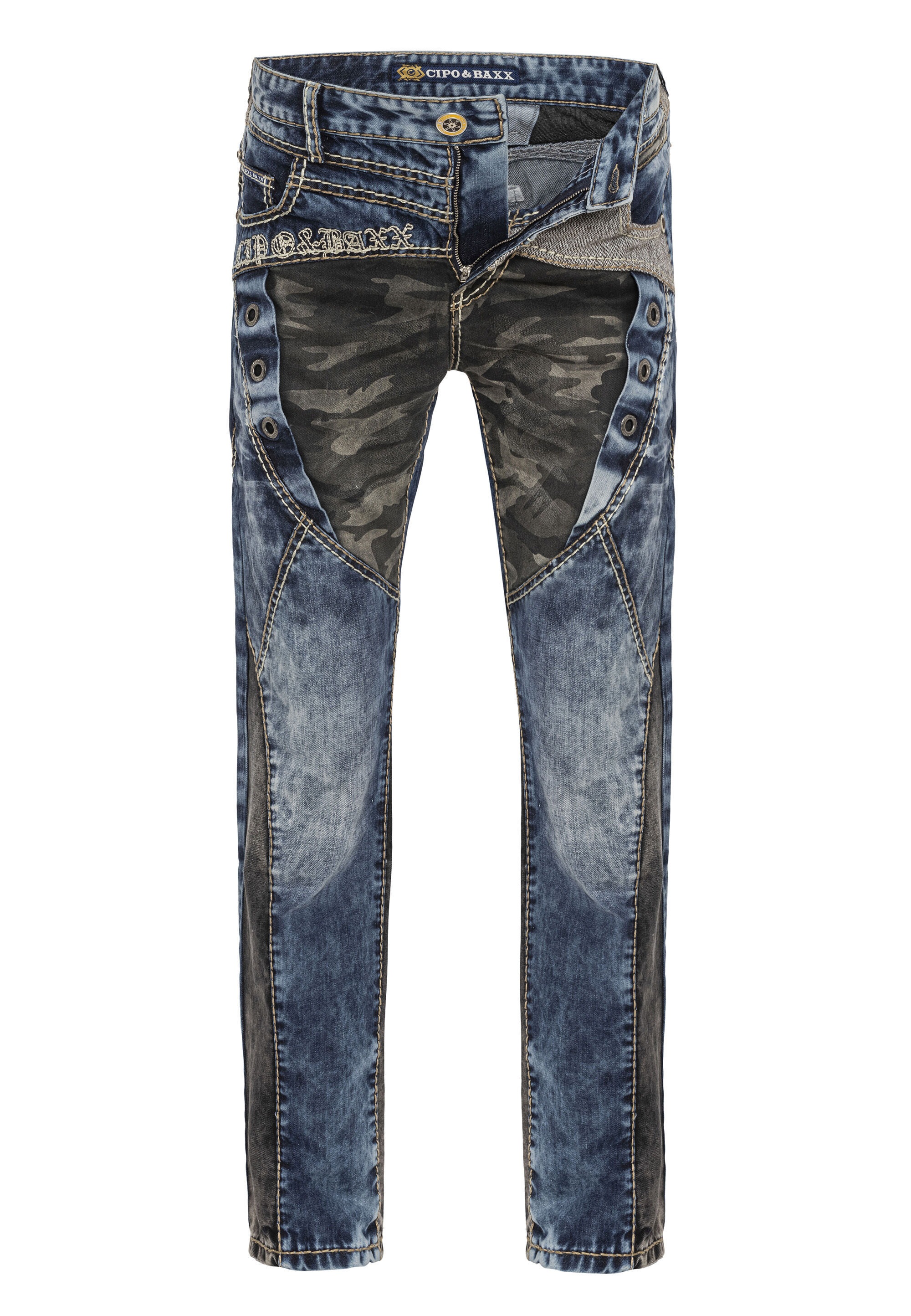 Cipo & Baxx Regular-fit-Jeans »CD894« mit stylischer Waschung