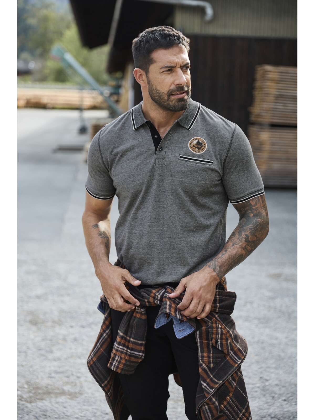 Jan Vanderstorm Poloshirt »Poloshirt RIGHER«, (1 tlg.)
