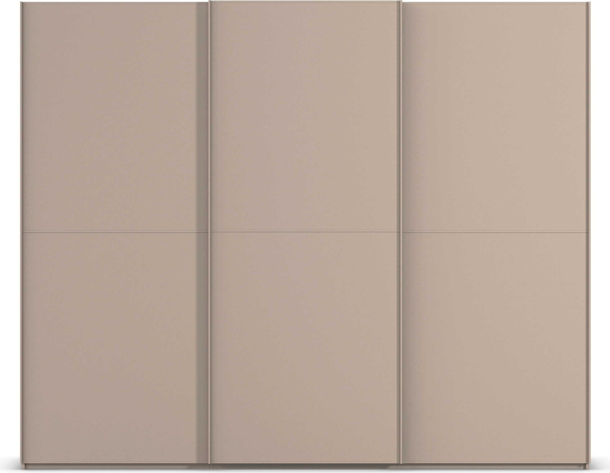 rauch Schwebetürenschrank »Kleiderschrank Schrank Garderobe Schlafzimmerschrank SCALE-DUO«, edle zweigeteilte Türen und 3 Zierleisten MADE IN GERMANY