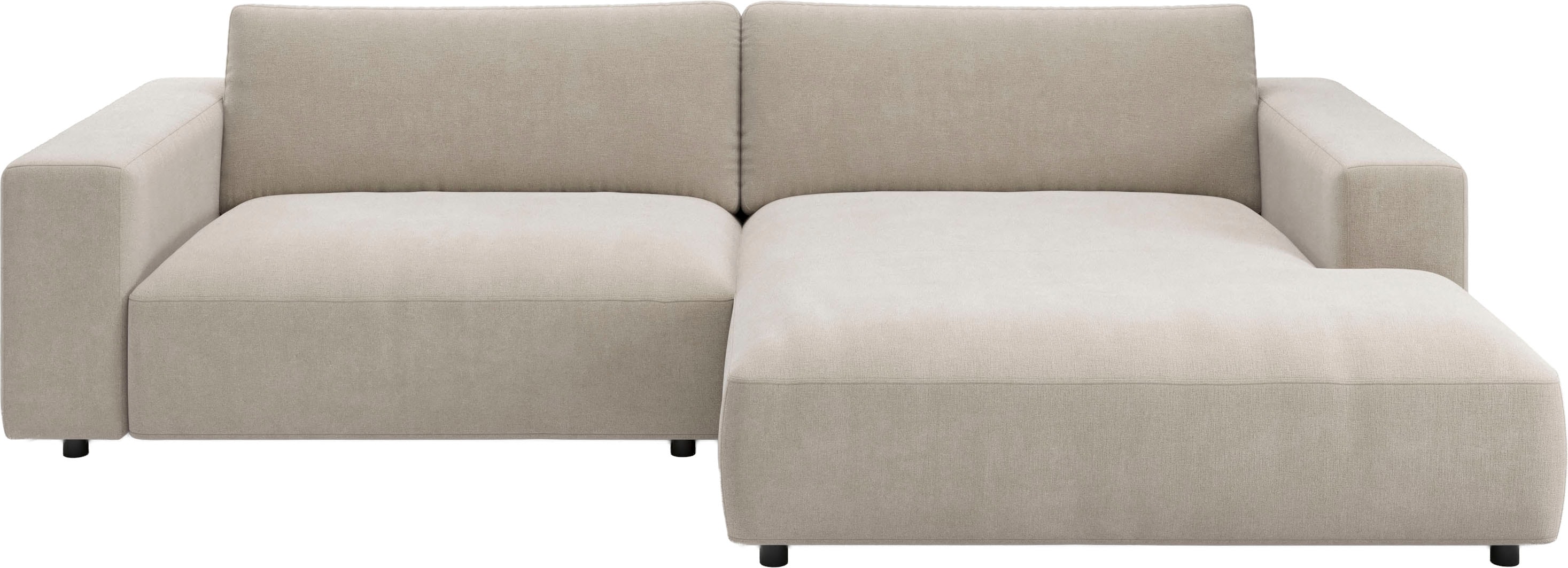 Musterring Ecksofa "MR LUCIA, Charakterstarker Lounge-Komfort von Musterring" XXL-Longchair, erstklassige Kammerkissen & zeitloser Look