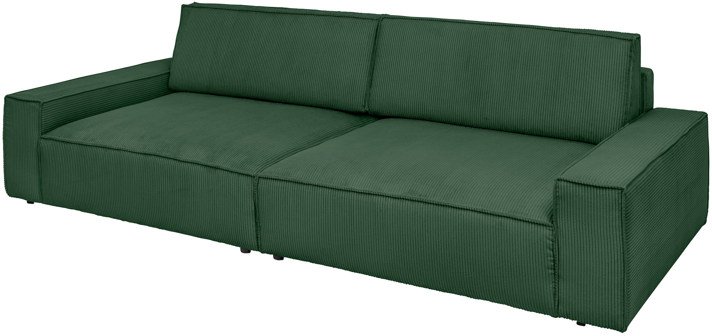 Home affaire Big-Sofa »NEU: SHERWOOD XXL, Big-Sofa (316cm), extra tiefe Sitzfläche 95 cm«, bequemer Sitzkomfort, Cord u. Leinenoptik, Kedernaht