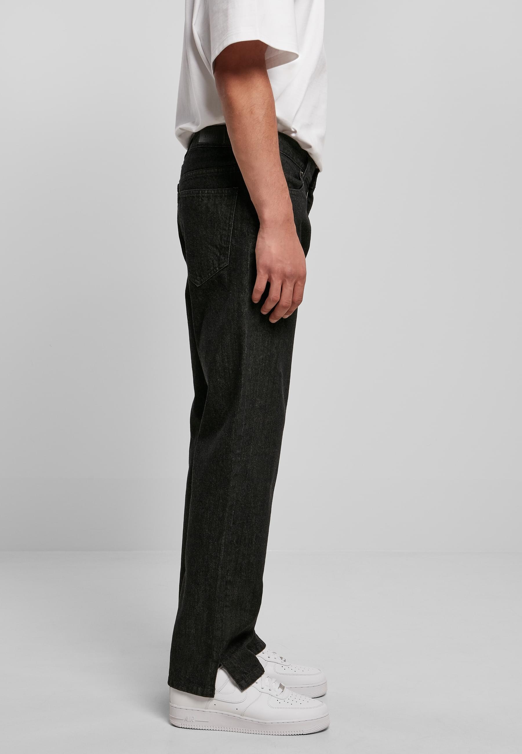 URBAN CLASSICS Bequeme Jeans »Urban Classics Herren Straight Slit Jeans«, (1 tlg.)