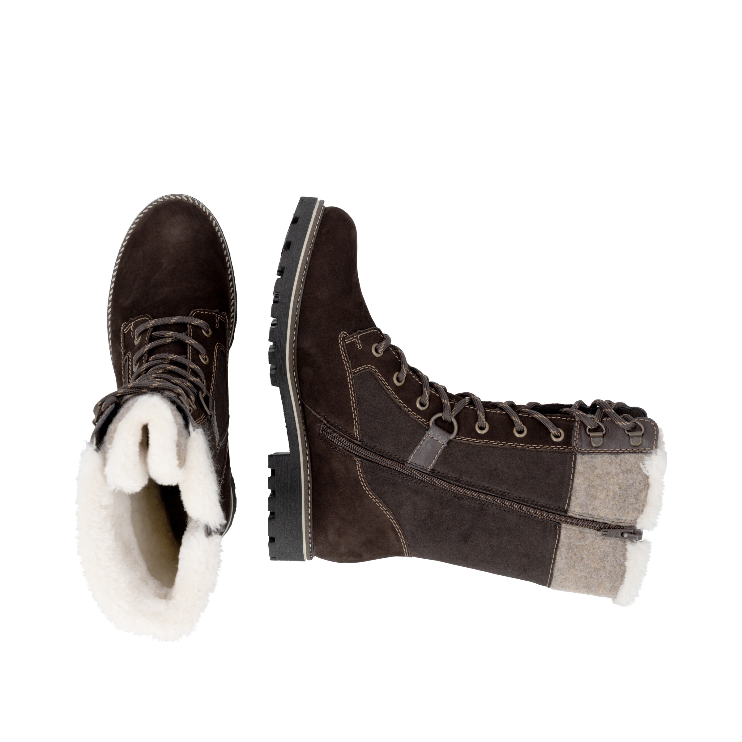 Remonte Winterstiefel  Schnürstiefel mit wasserabweisender TEX-Membrane, Lammwollfutter