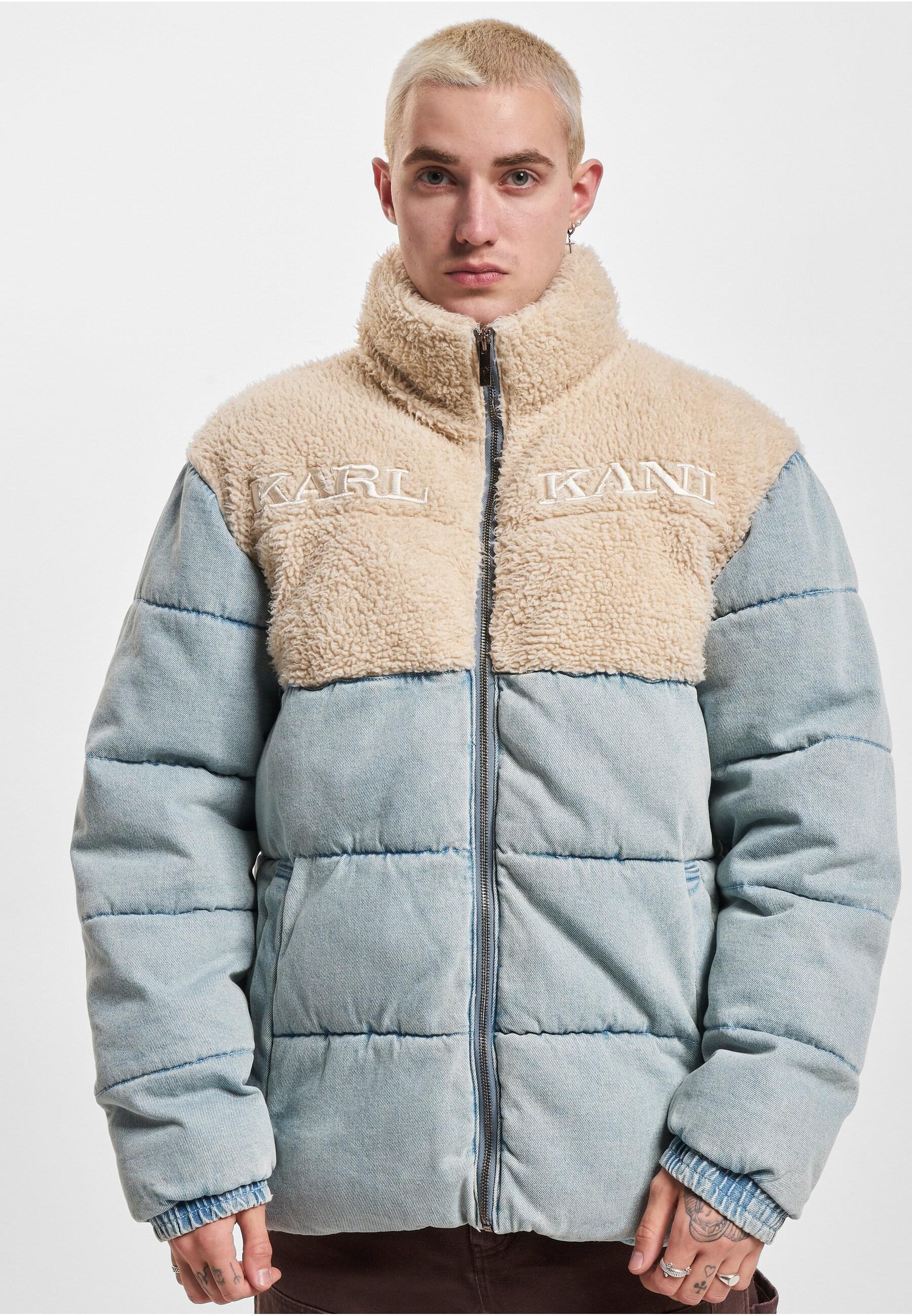 Karl Kani Winterjacke »Karl Kani Herren KM234-036-1 KK Retro Denim Teddy Puffer Jacket«, (1 St.), ohne Kapuze