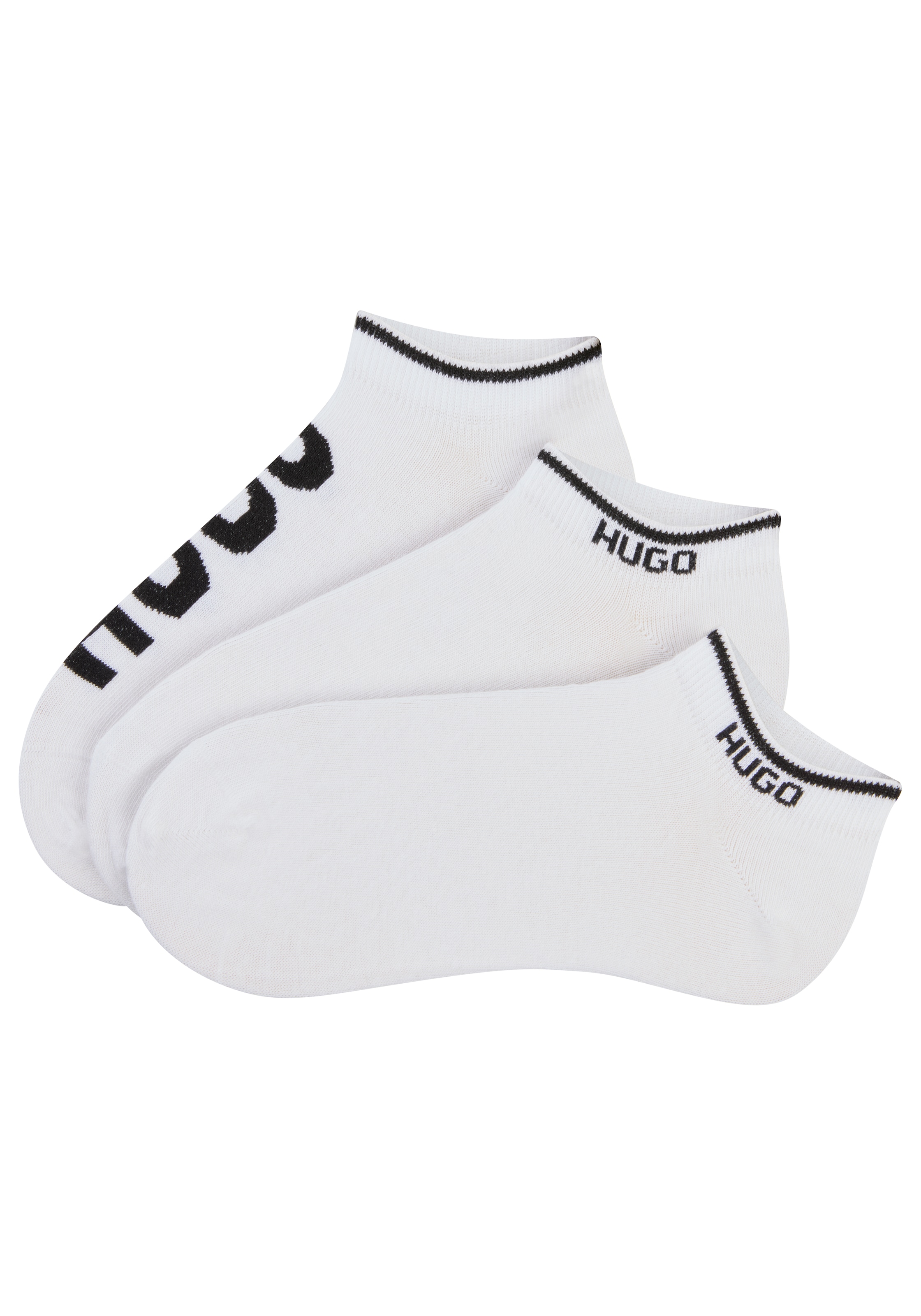 HUGO Underwear Sneakersocken "3P AS LOGO CC", (3 Paar), mit Logodetails günstig online kaufen