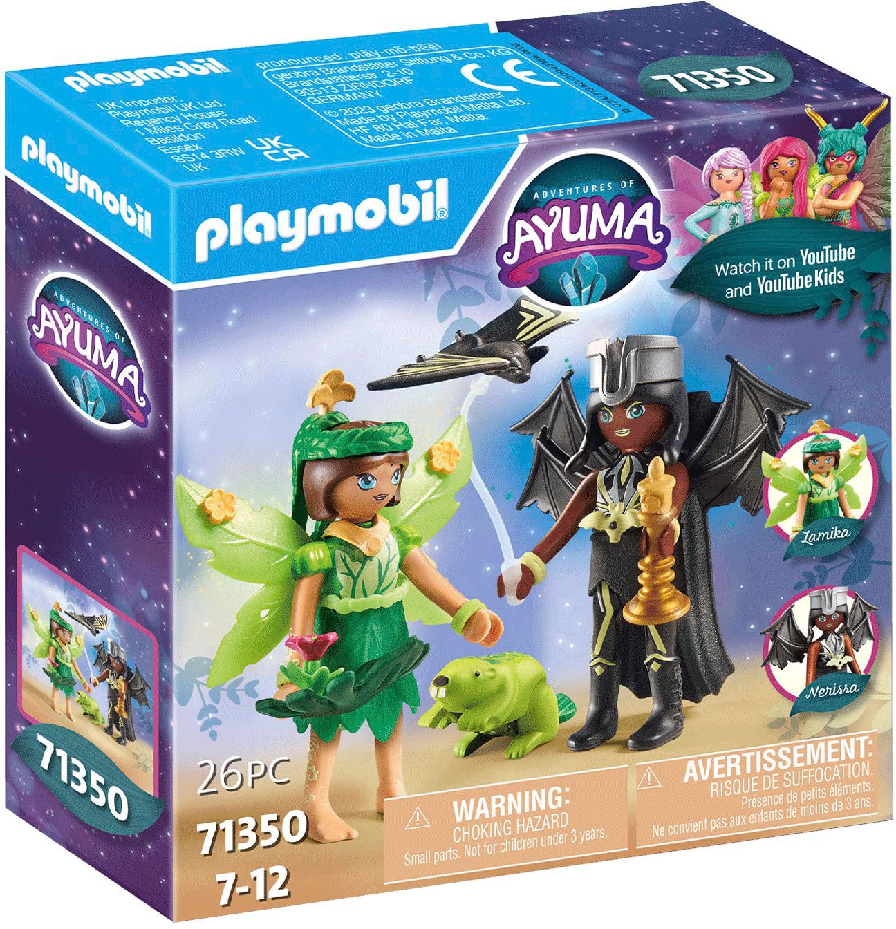 Playmobil® Konstruktions-Spielset »Forest Fairy & Bat Fairy mit Seelentieren (71350), Adventures of Ayuma«, (26 St.), Made in Europe