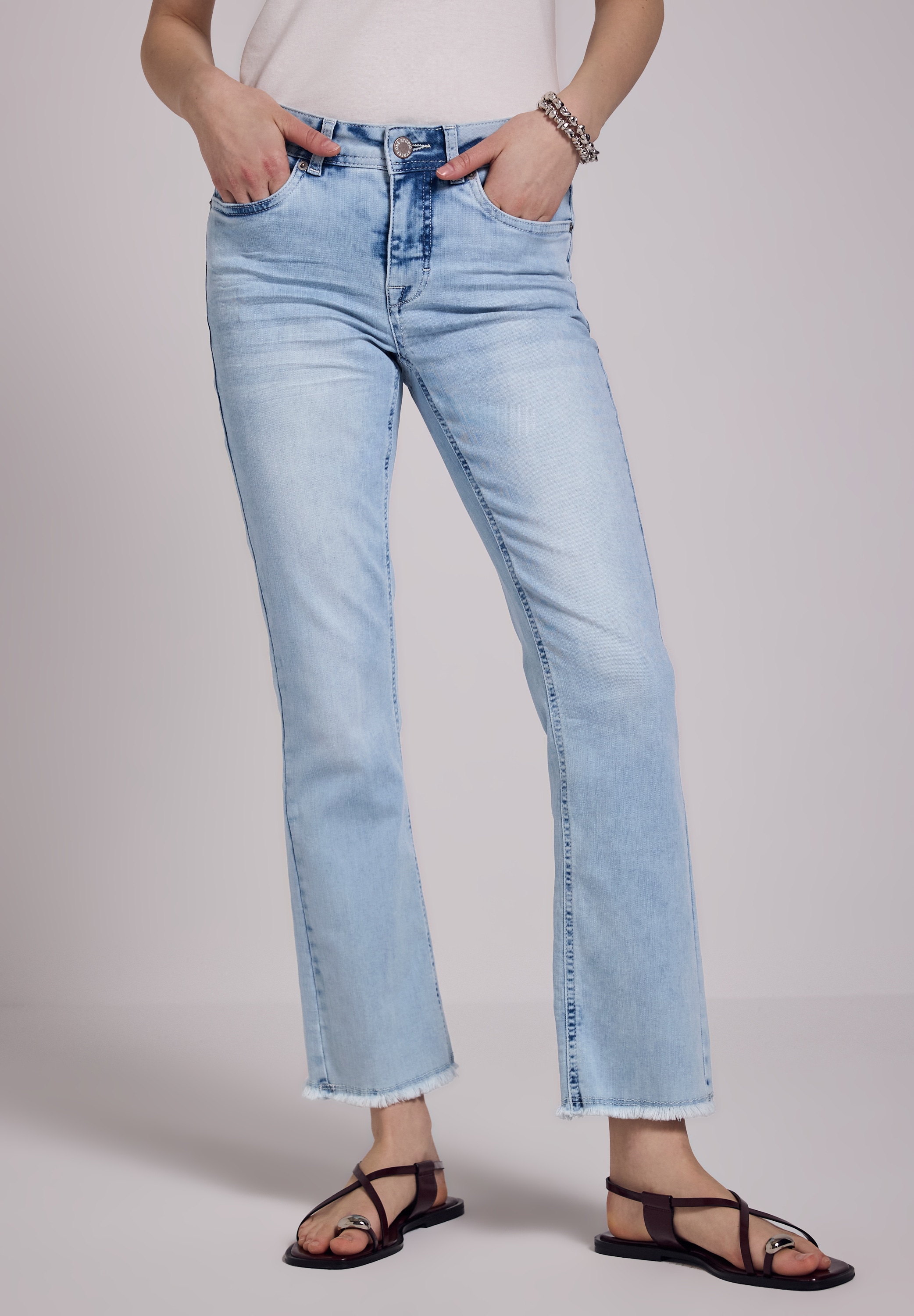 STREET ONE STUDIO Skinny-fit-Jeans, Middle Waist