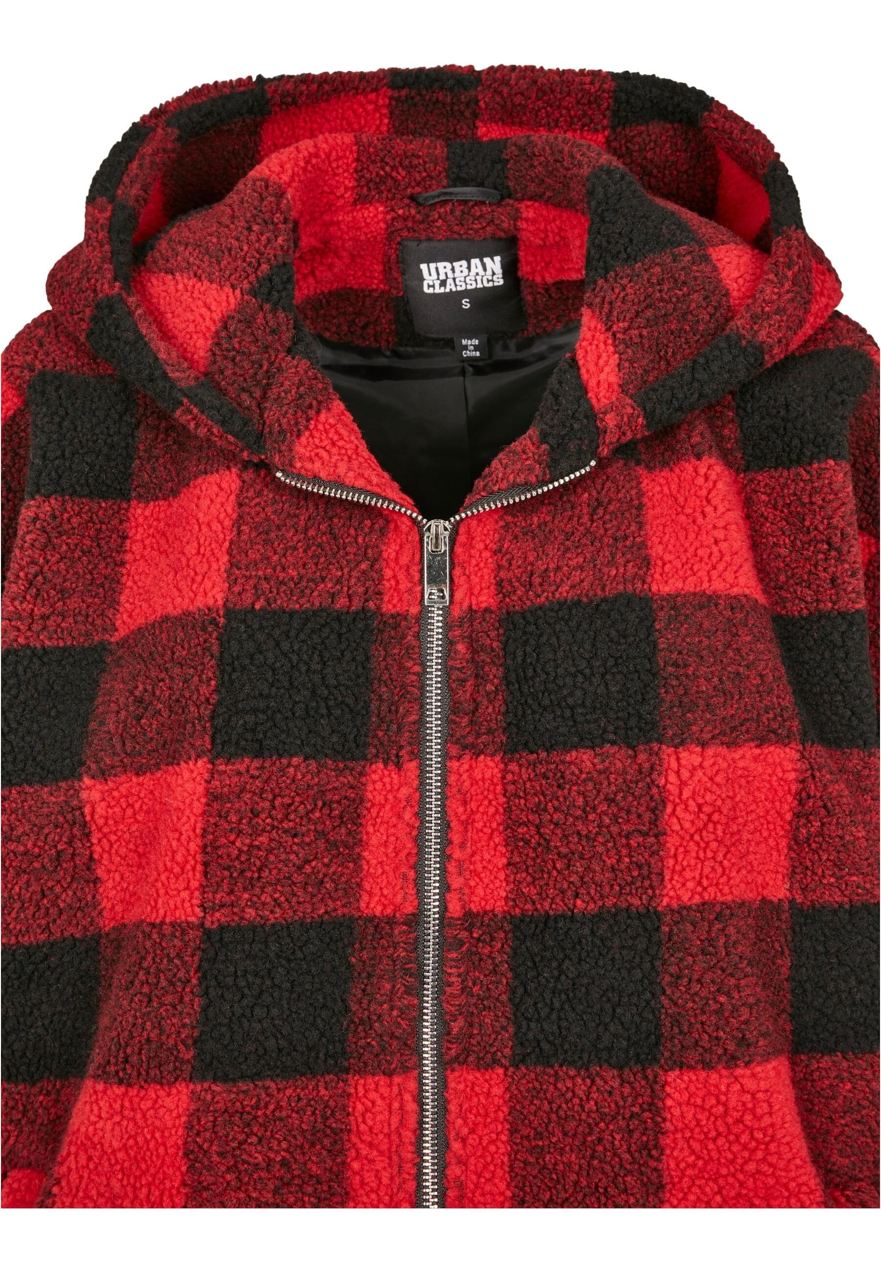 Thumbnail - URBAN CLASSICS Winterjacke "Urban Classics Damen Ladies Hooded Oversized Check Sherpa Jacket" 1 Stk. tlg. mit Kapuze