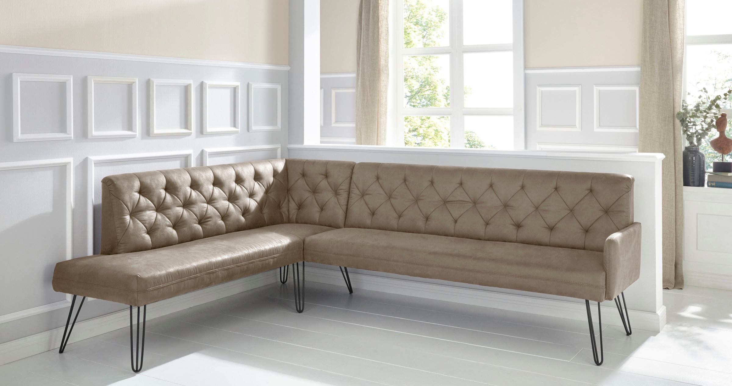 exxpo - sofa fashion Eckbank »Doppio«, Frei im Raum stellbar