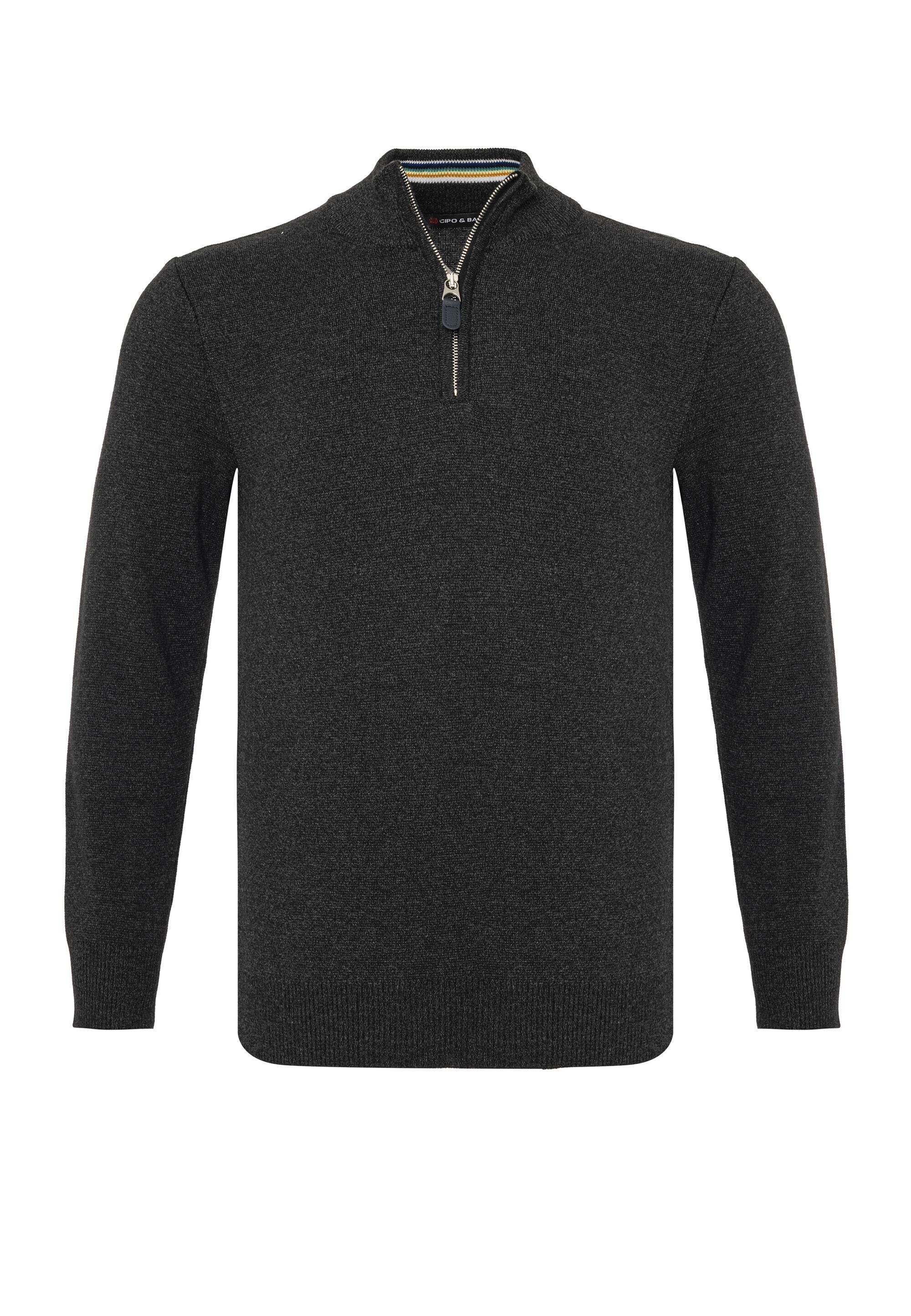 Cipo & Baxx Strickpullover »CP290« 1 Stk. tlg. aus reiner Baumwolle