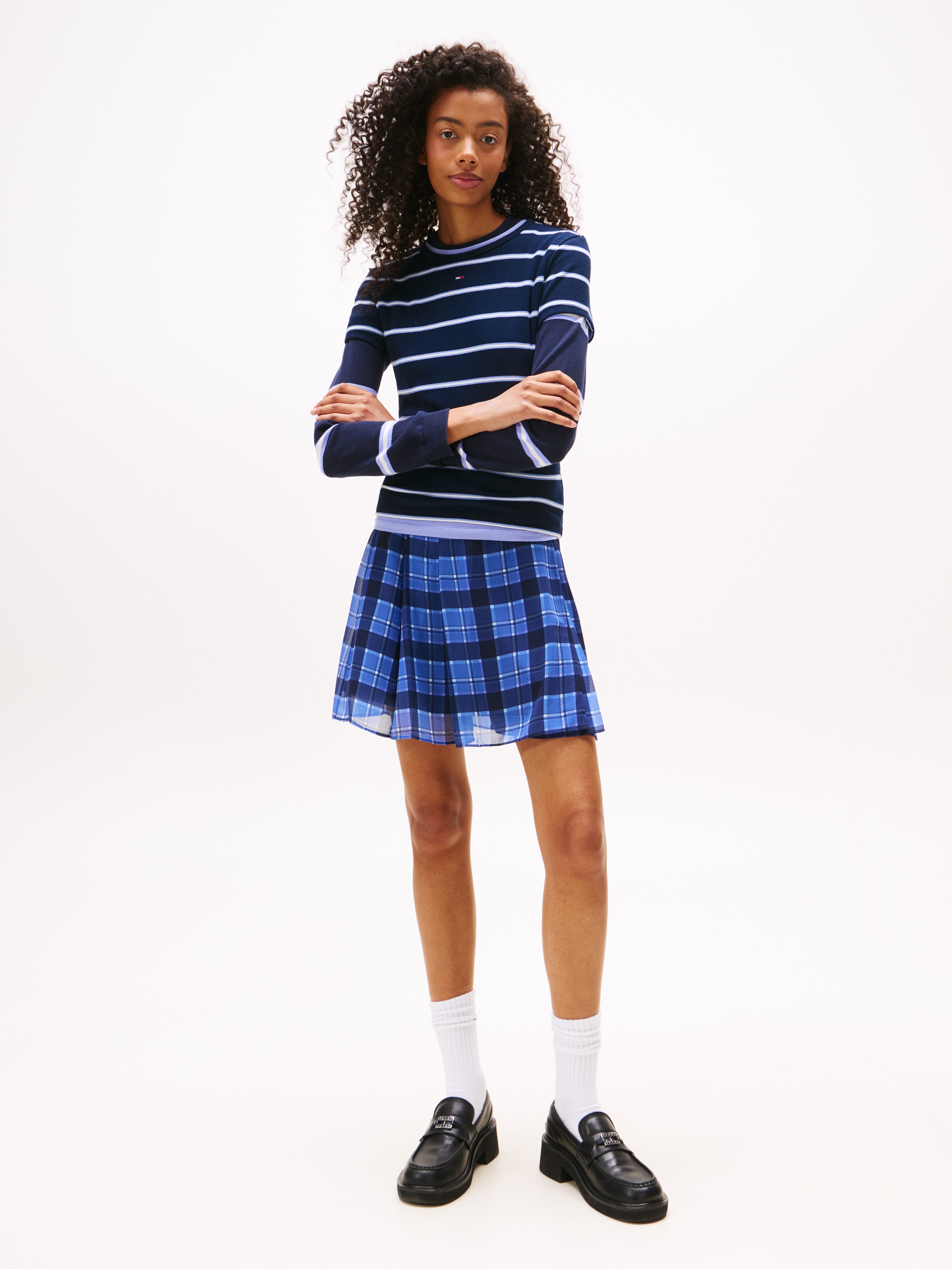 Thumbnail - Tommy Jeans Kurzarmshirt "TJW SLIM ESSENTIAL RIB SS EXT" mit gerippter Struktur