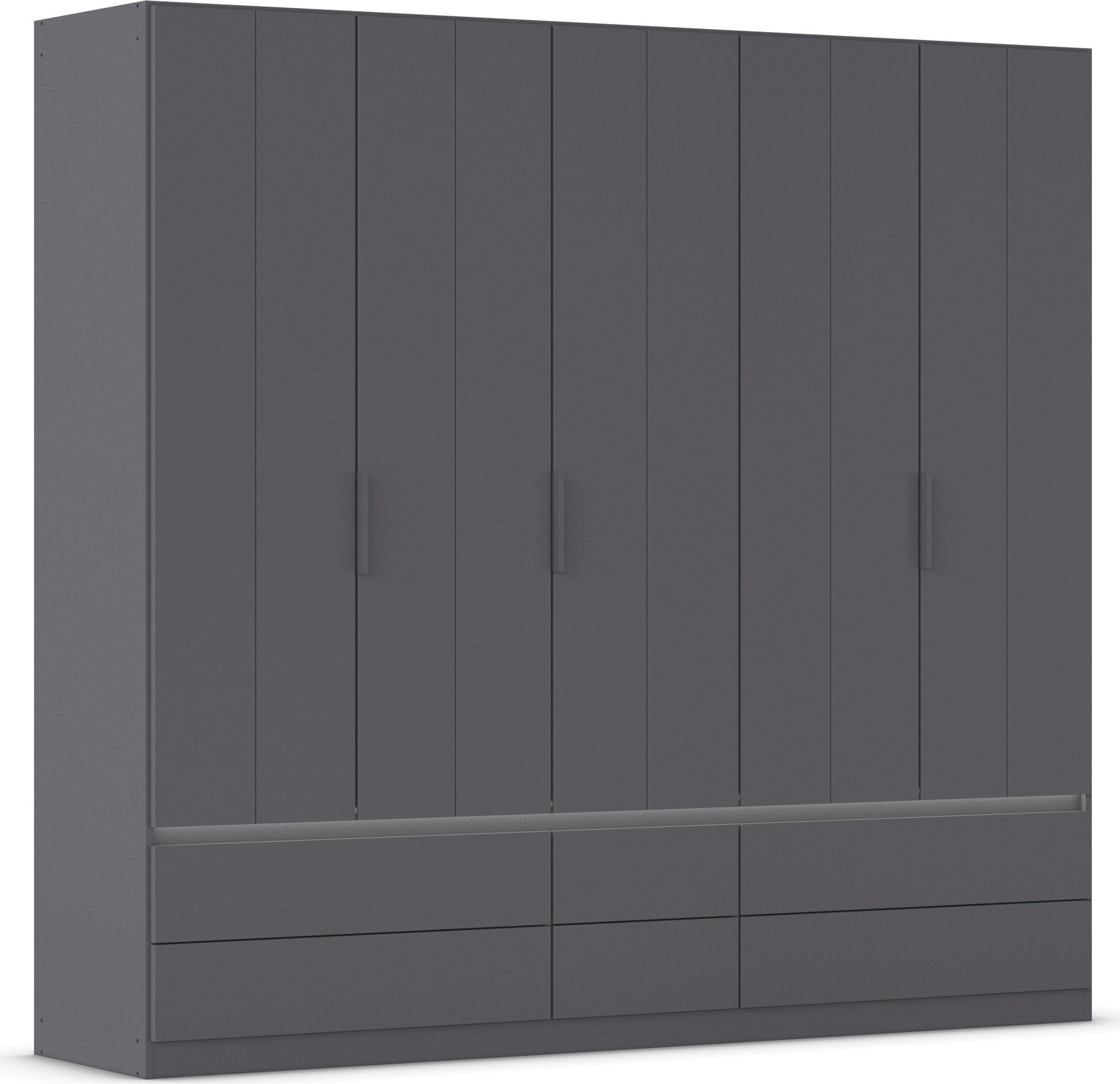 OTTO home Kleiderschrank "Schrank Garderobe ARVEN Breiten 181/226/271cm mit Beleuchtung" 3 verschiedene Ausstattungen BASIC/CLASSIC/PREMIUM (inkl. SOFT-CLOSE), puristisches Design in Plankenoptik mit Metallgriffen MADE IN GERMANY