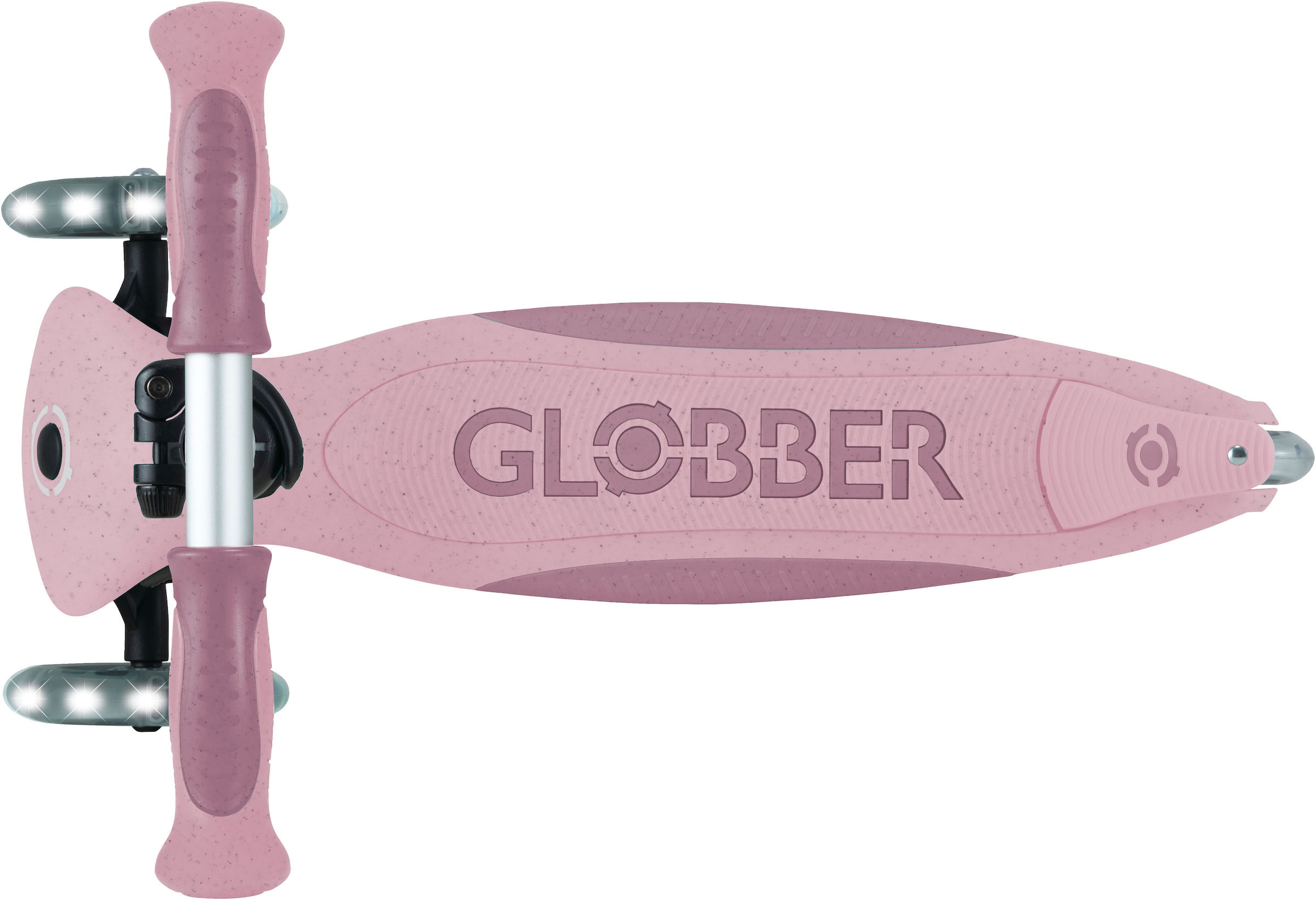 Globber Tretroller »GO-UP DELUXE LIGHTS ECO 360, mit Leuchtrollen«