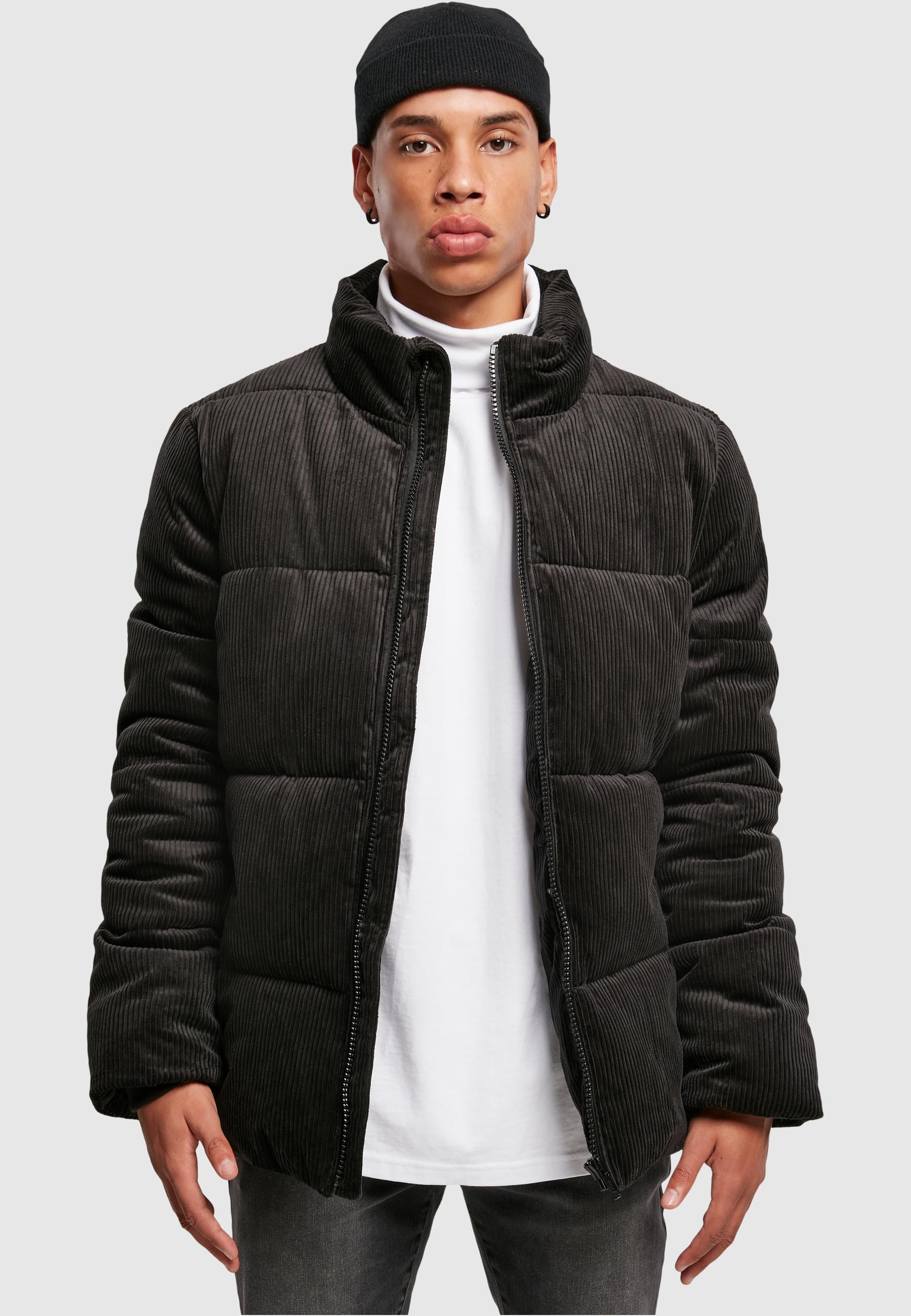 URBAN CLASSICS Winterjacke »Herren Boxy Corduroy Puffer Jacket«, (1 St.), ohne Kapuze