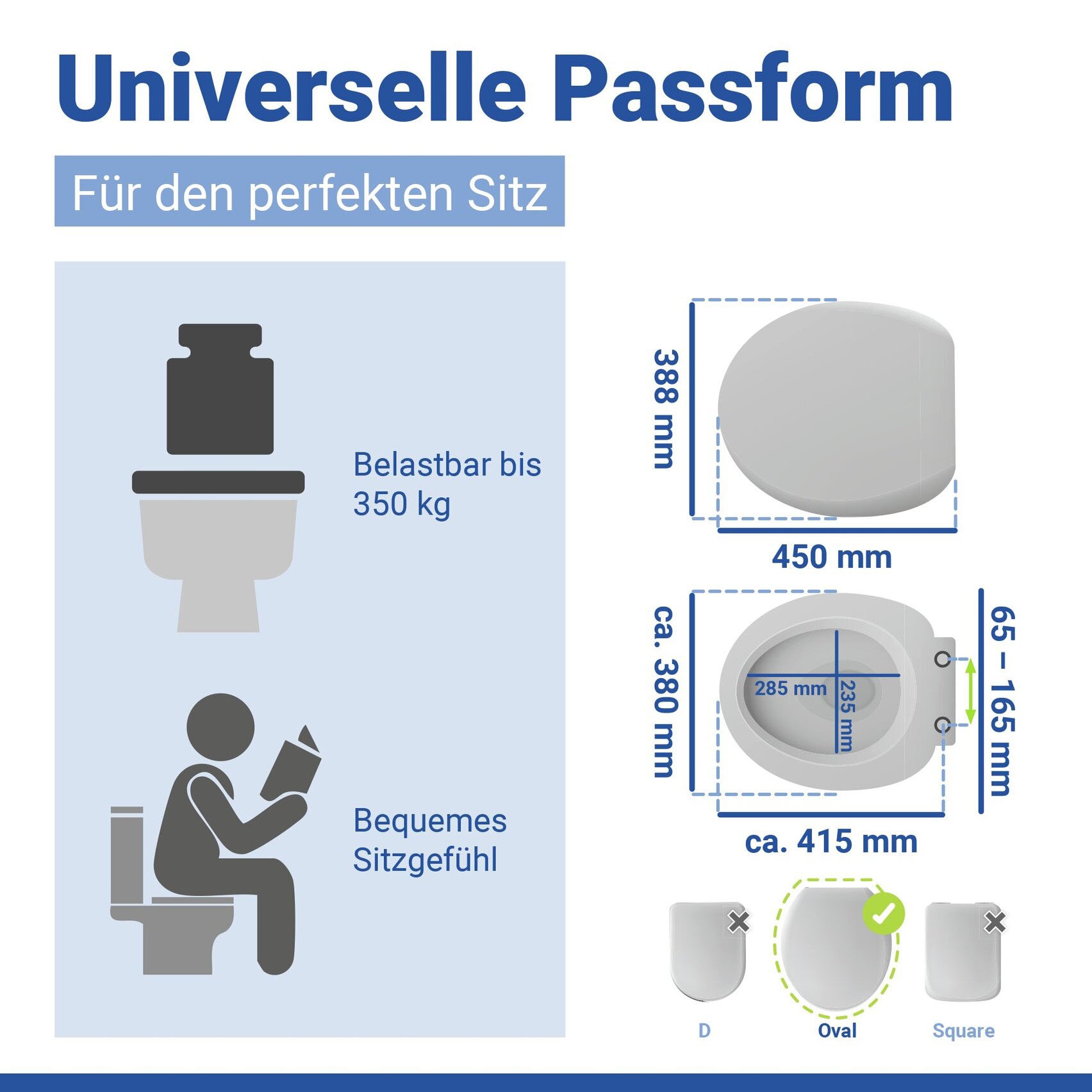 WENKO WC-Sitz »Baltic« glänzender Toilettensitz aus Thermoplast mit Motiv, Absenkautomatik