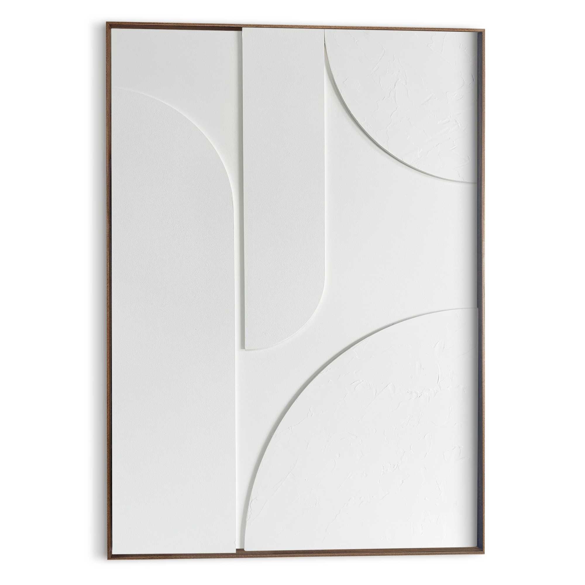 Reinders! Wandbild »Saturn«, Wohnzimmer - Weiß - MDF - Abstrakt - 70x100 cm