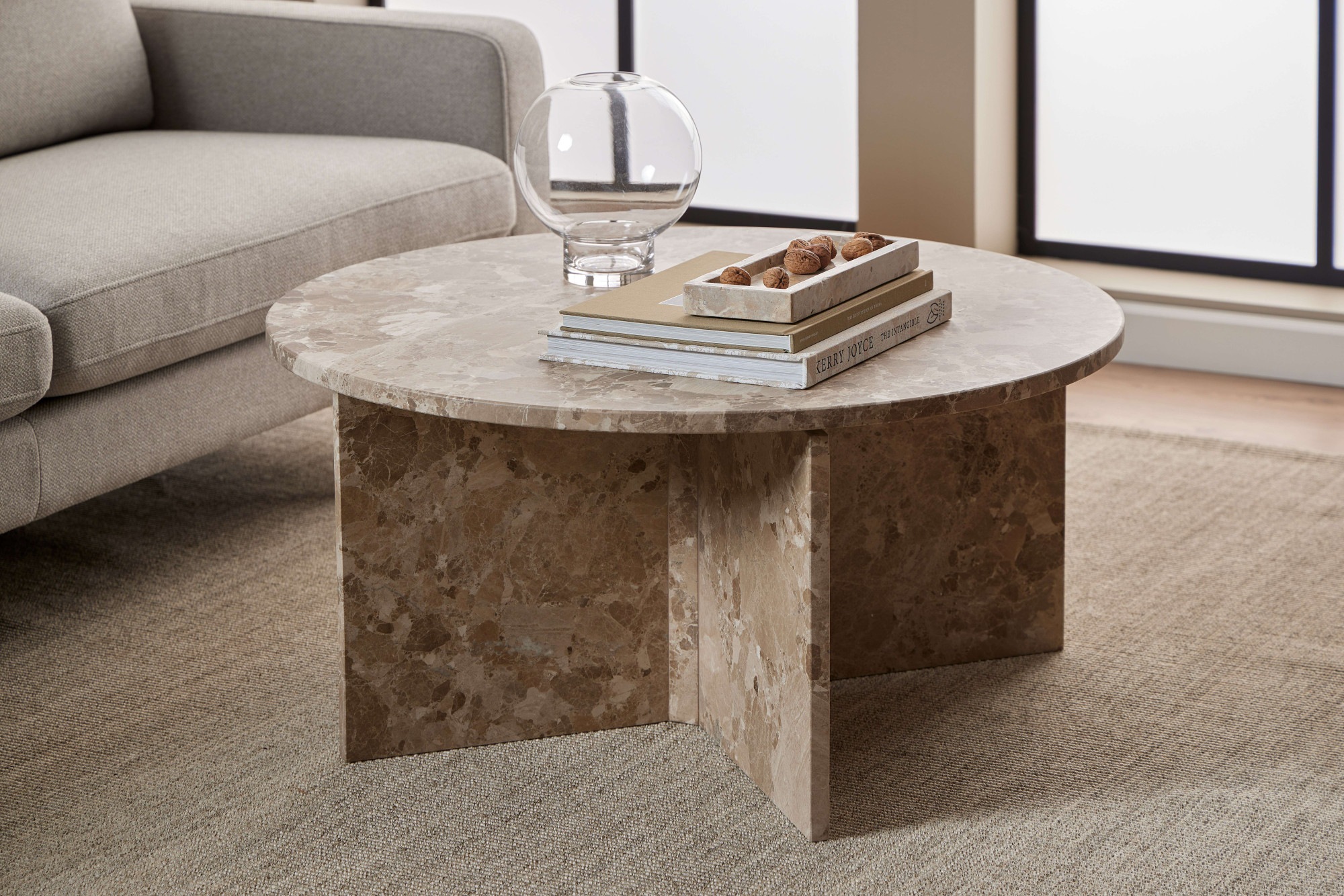 ACTONA GROUP Couchtisch "Vega", Couchtisch, und V-förmig Gestell matt Latte günstig online kaufen