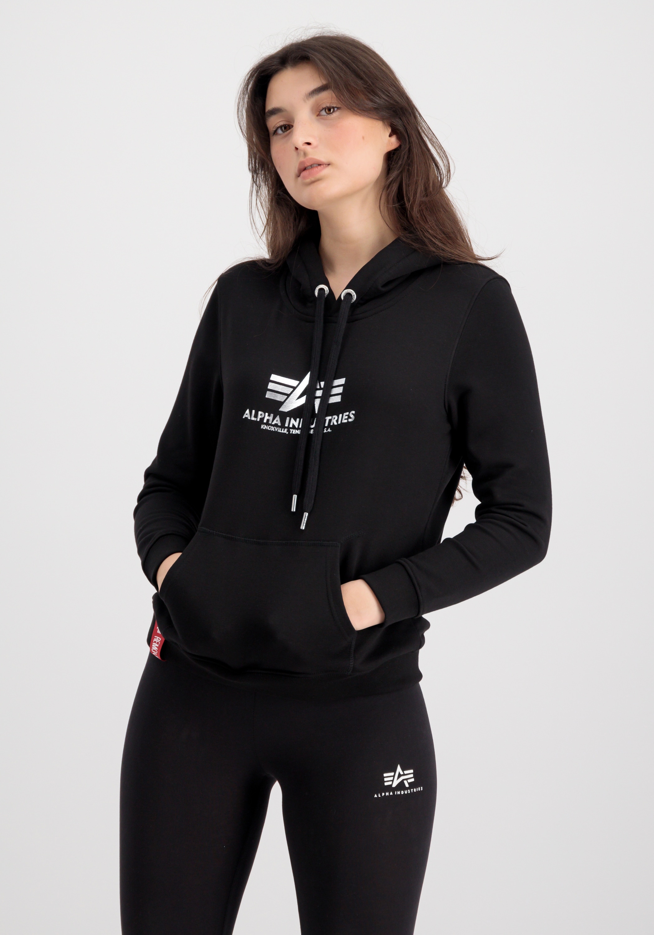 Alpha Industries Hoodie "New Basic Hoodie Wmn Foil Print" günstig online kaufen