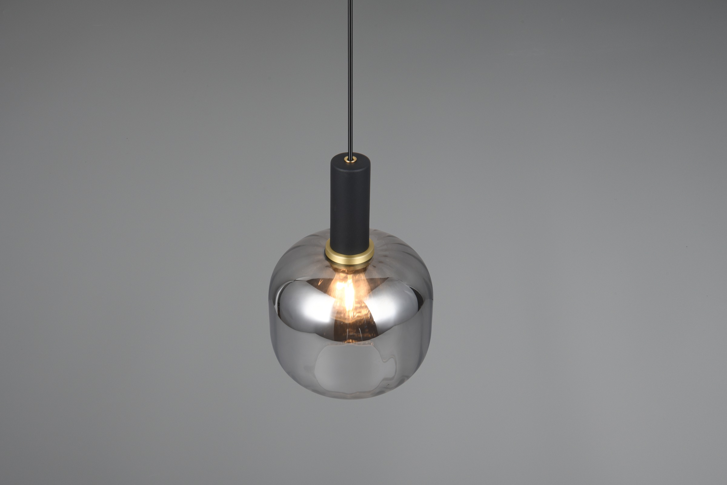 TRIO Leuchten Pendelleuchte »DIVA, E27 Hängelampe 1-flammig mit Glasschirm, exkl 1xE27 max 10W« E27 1 Stk. warmweiß - kaltweiß höhenverstellbar bis max 150cm, Ø 20cm, Hängeleuchte Wohnzimmer Küche