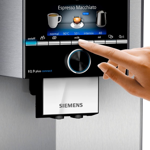 | SIEMENS zu Kaffeevollautomat BAUR bestellen extra individuelle bis plus automatische leise, 10 connect Reinigung, Profile »EQ.9 s500 TI9558X1DE«,