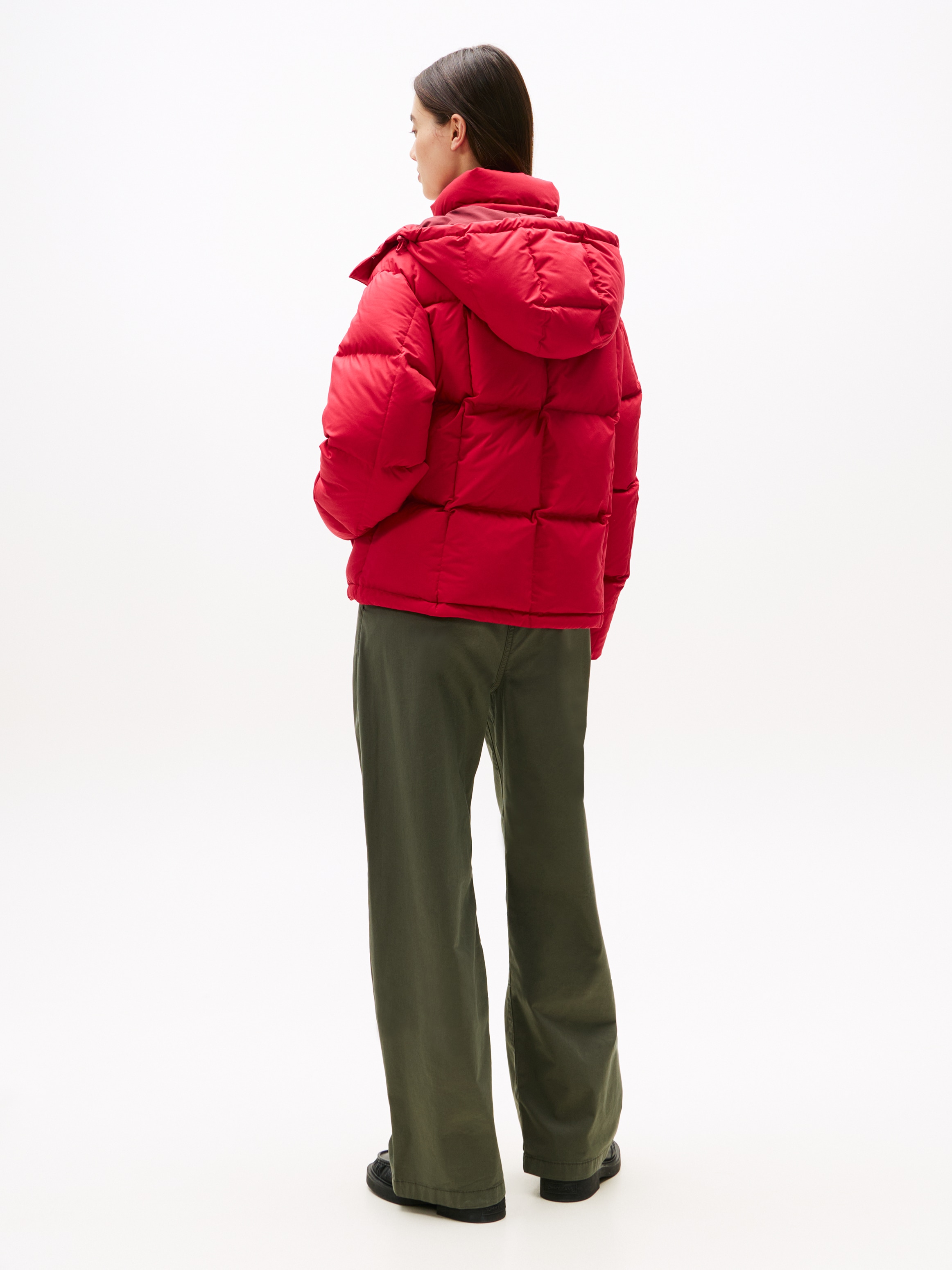 Tommy Jeans Steppjacke »TJW ALASKA GRID DOWN JACKET EXT«, mit Kapuze