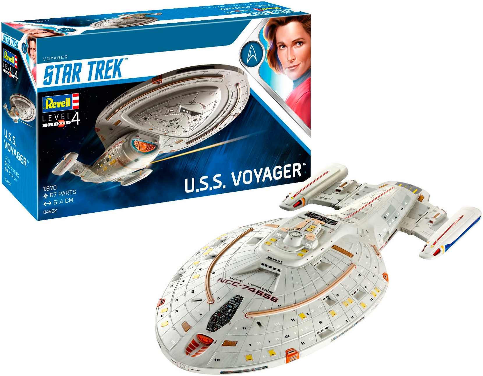 Modellbausatz »U.S.S. Voyager, Star Trek«, 1:670, Made in Europe