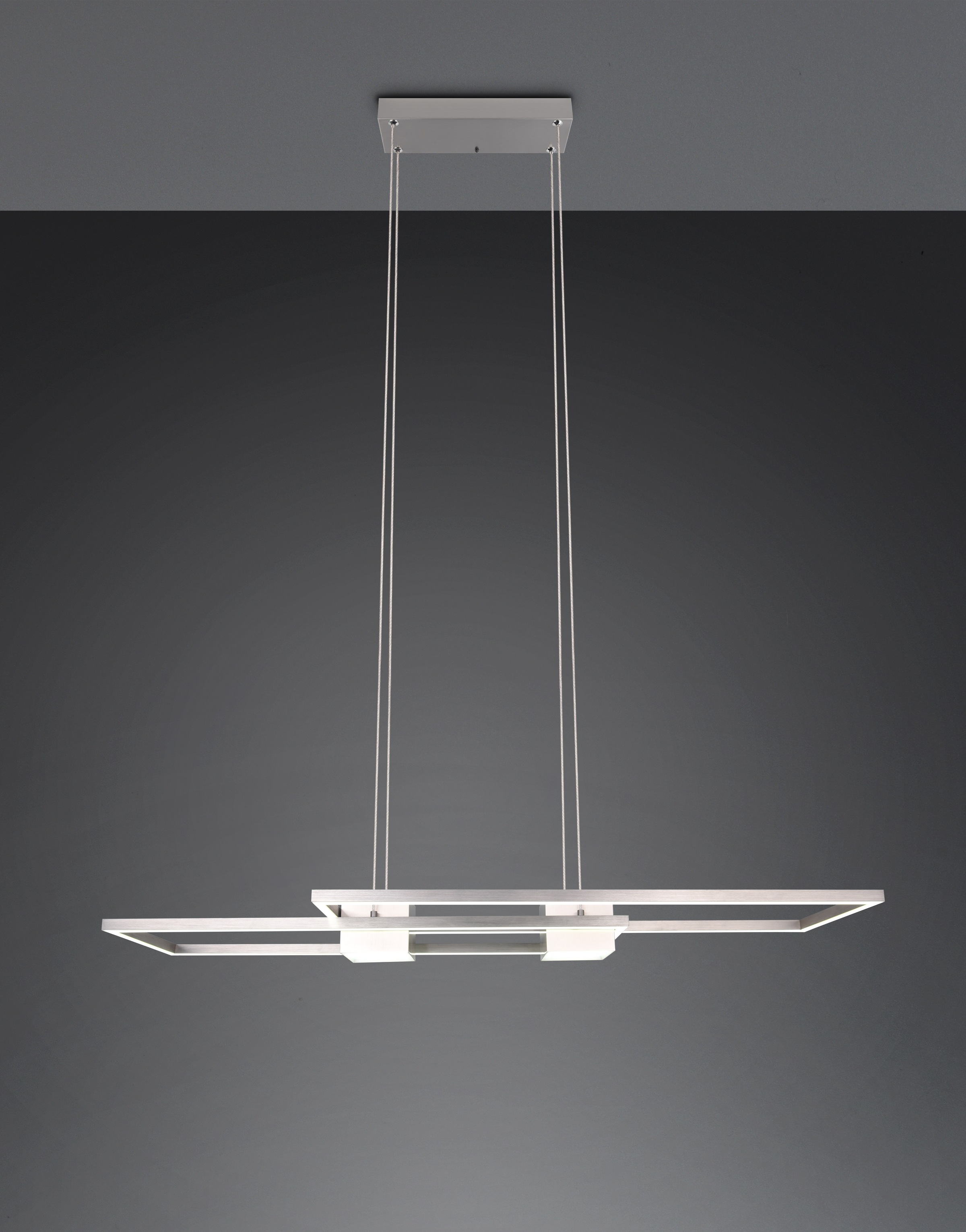 TRIO Leuchten LED Pendelleuchte »ALBANY, LED Hängelampe Wohnzimmer mit Fernbedienung, dimmbar, CCT«, 1 flammig, Leuchtmittel LED-Board | LED fest integriert, Lichtfarbe einstellbar, Memoryfunktion, Nachtlicht, up-and-down Licht