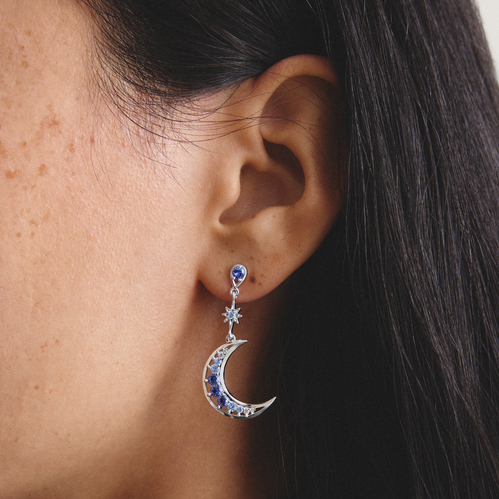 THOMAS SABO Paar Ohrhänger »Midnight Sky Ohrringe Silber« mit Zirkonia (synth.), Glas-Keramik Stein