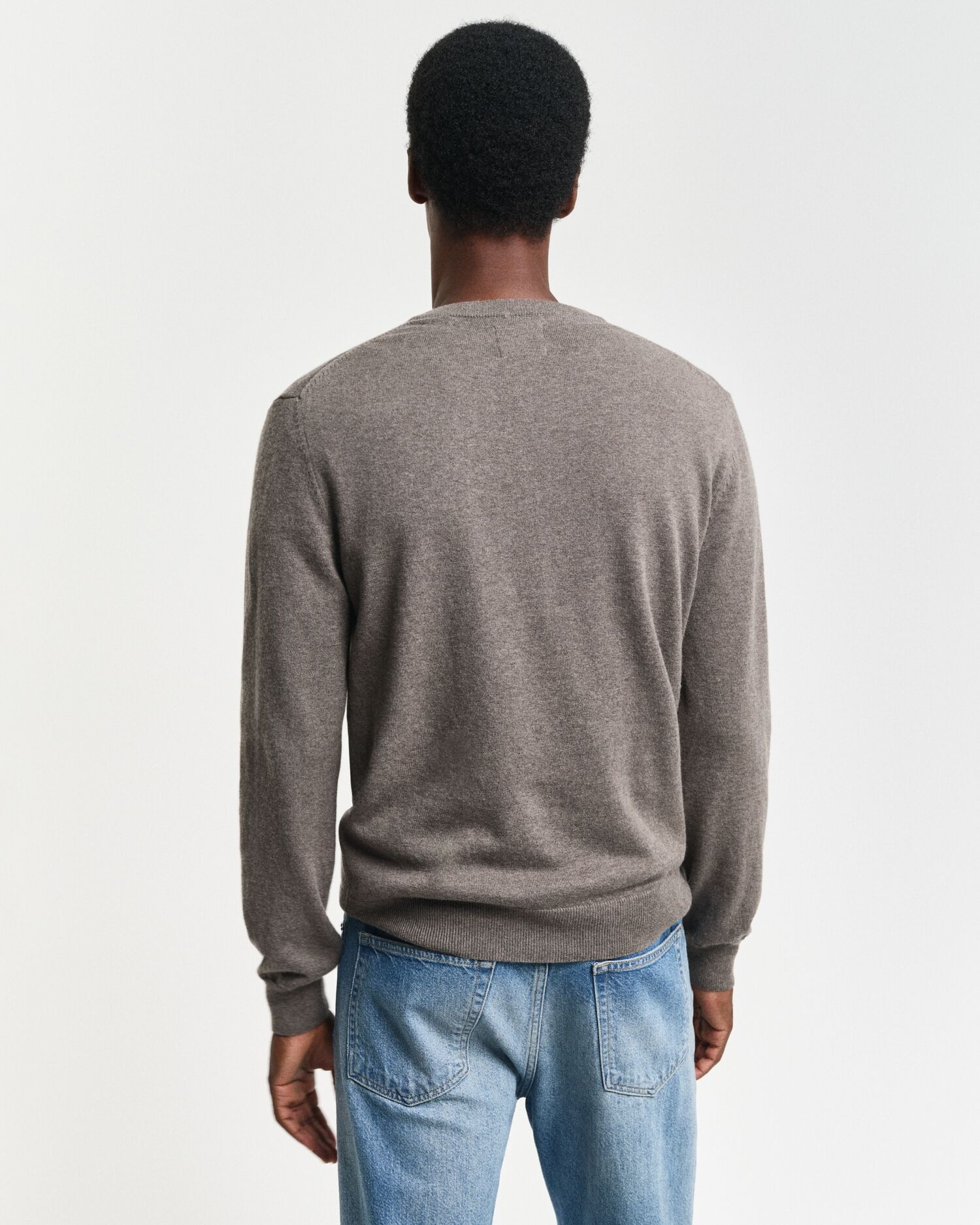 Gant V-Ausschnitt-Pullover "COTTON/WOOL" normale Passform, Strickpullover günstig online kaufen