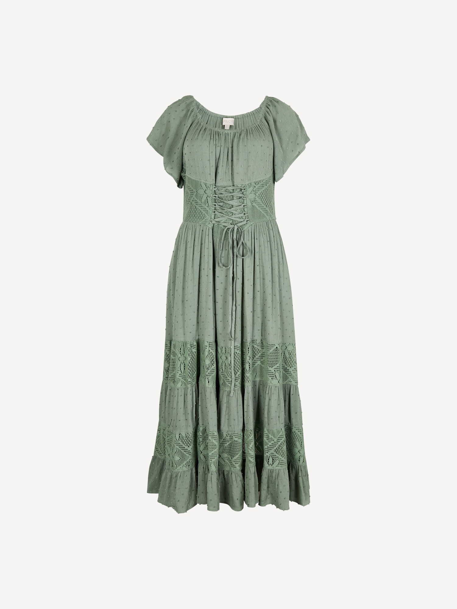 Apricot Maxikleid »Korsett-Maxikleid« mit Spitzendetails
