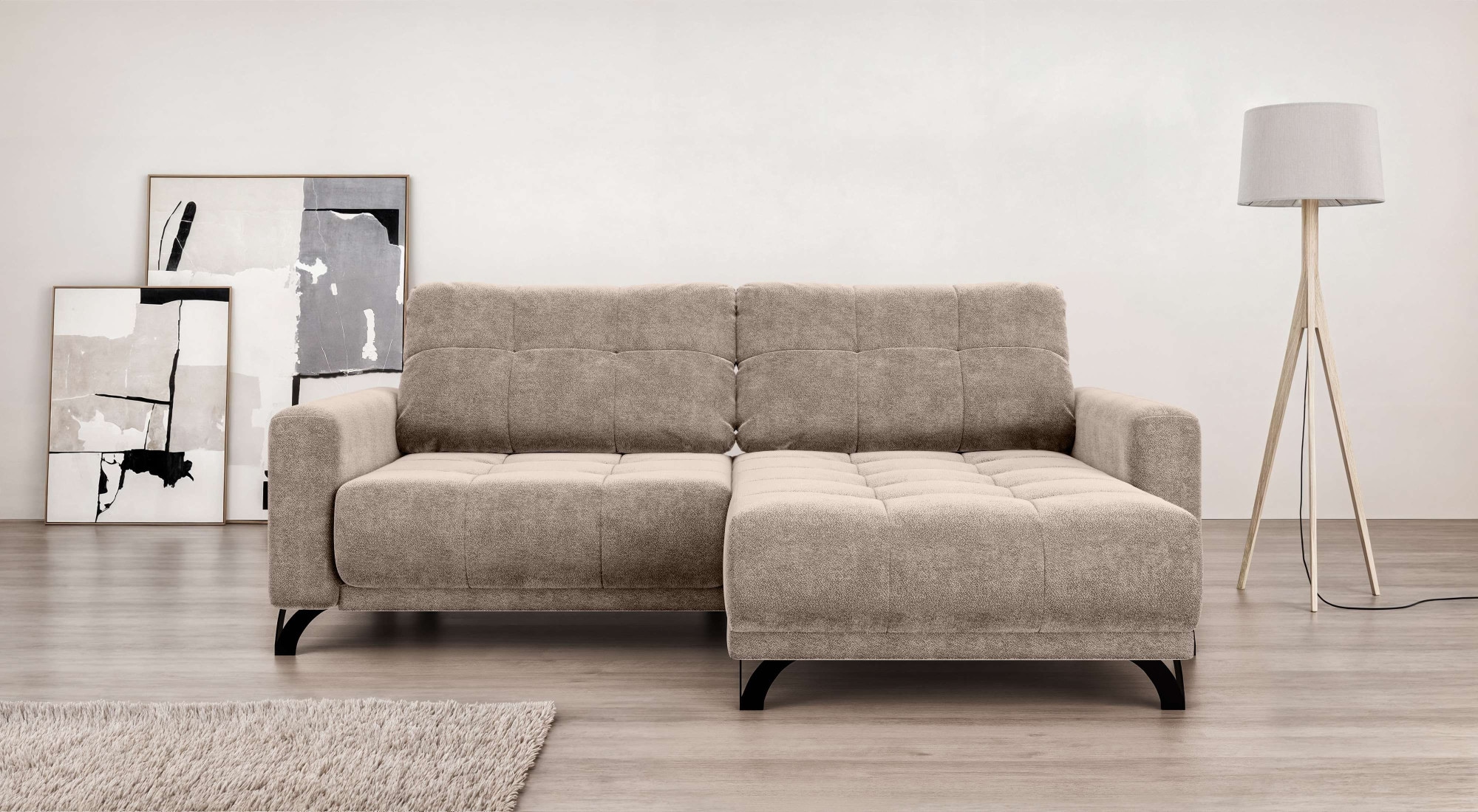 Home affaire Ecksofa "FAIRVIEW mit verstellbaren Rückenlehne, Maße B/T/H: 2 günstig online kaufen