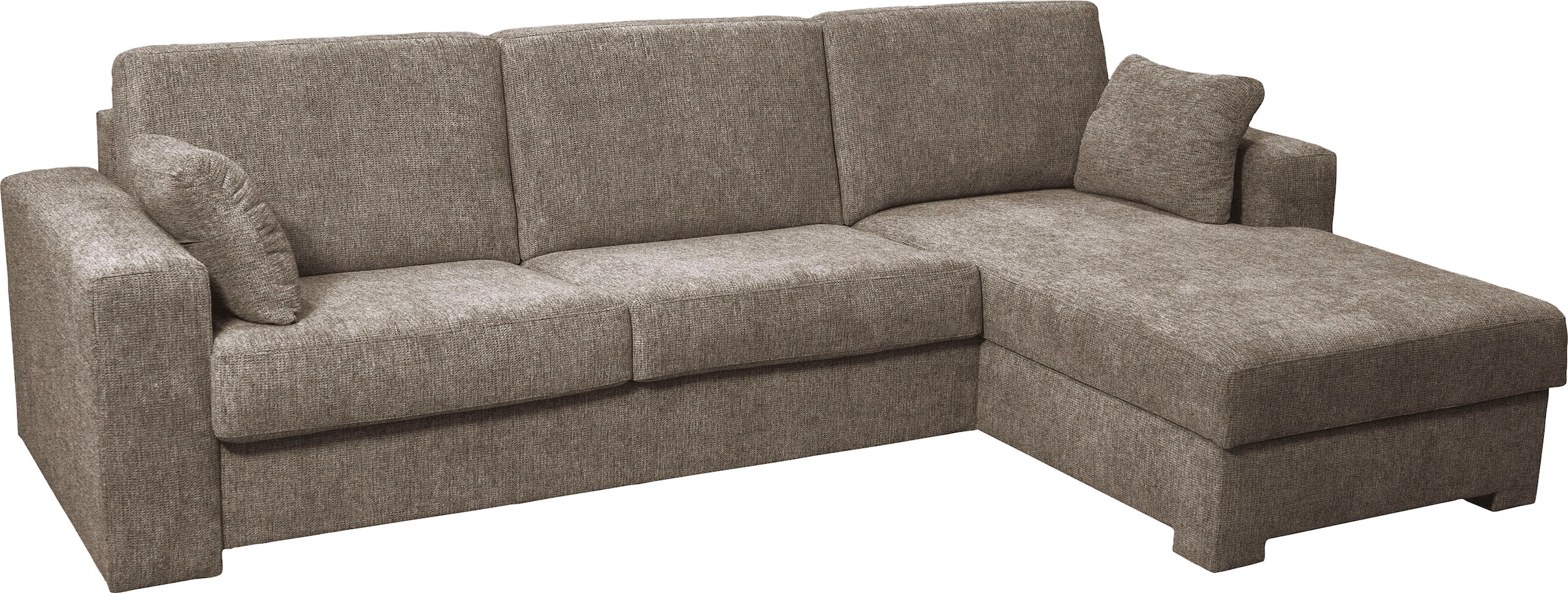 Home affaire Ecksofa »Roma "M" Matratzenhöhe 14 cm, Dauerschlaffunktion, mit Unterfederung,«, Liegemaße ca 143x198 cm, L-Form