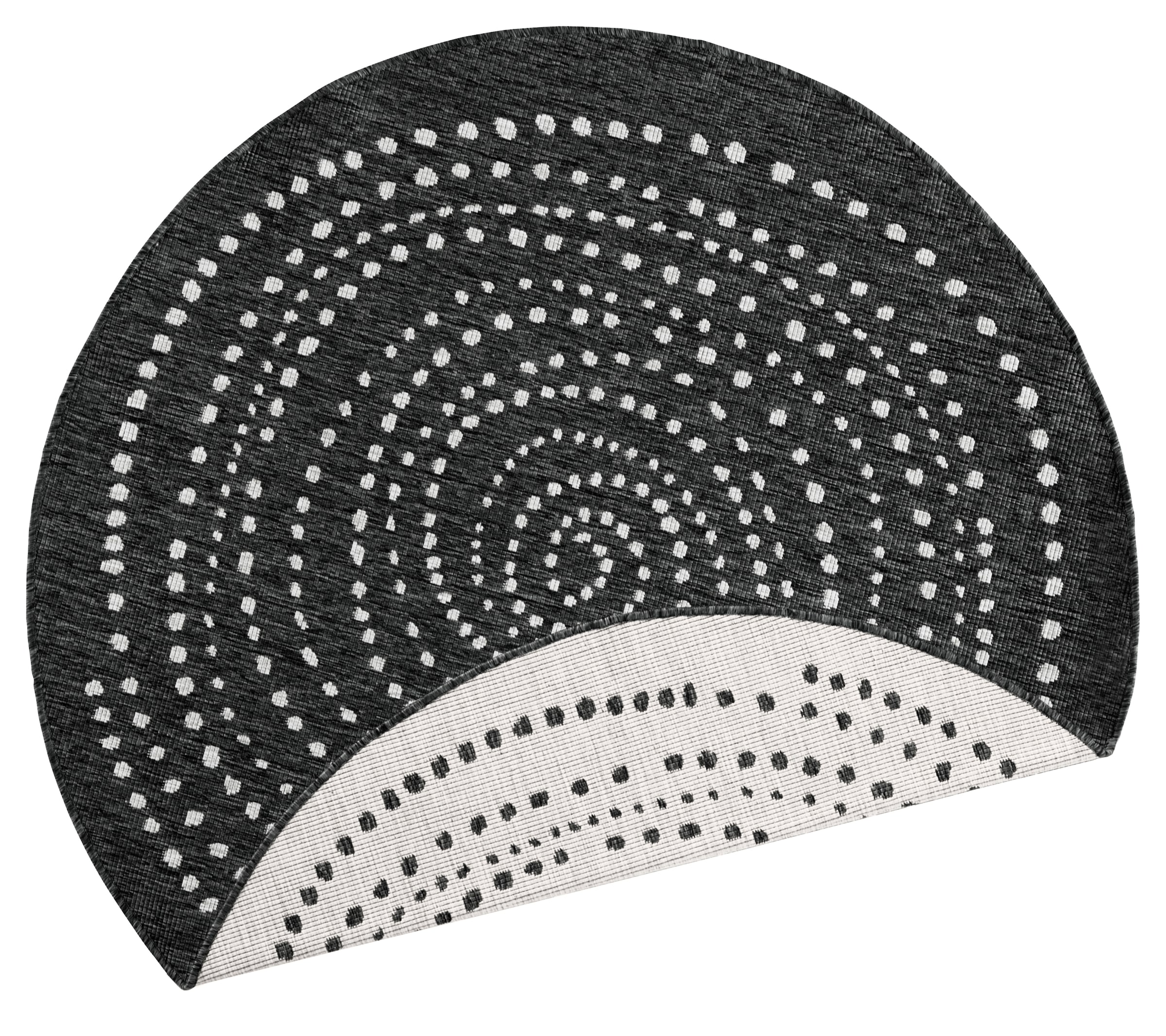 NORTHRUGS Teppich »Bali«, rund, 5 mm Höhe, In-& Outdoor, Wetterfest, Balkon, Garten, Wohnzimmer, Wasserfest