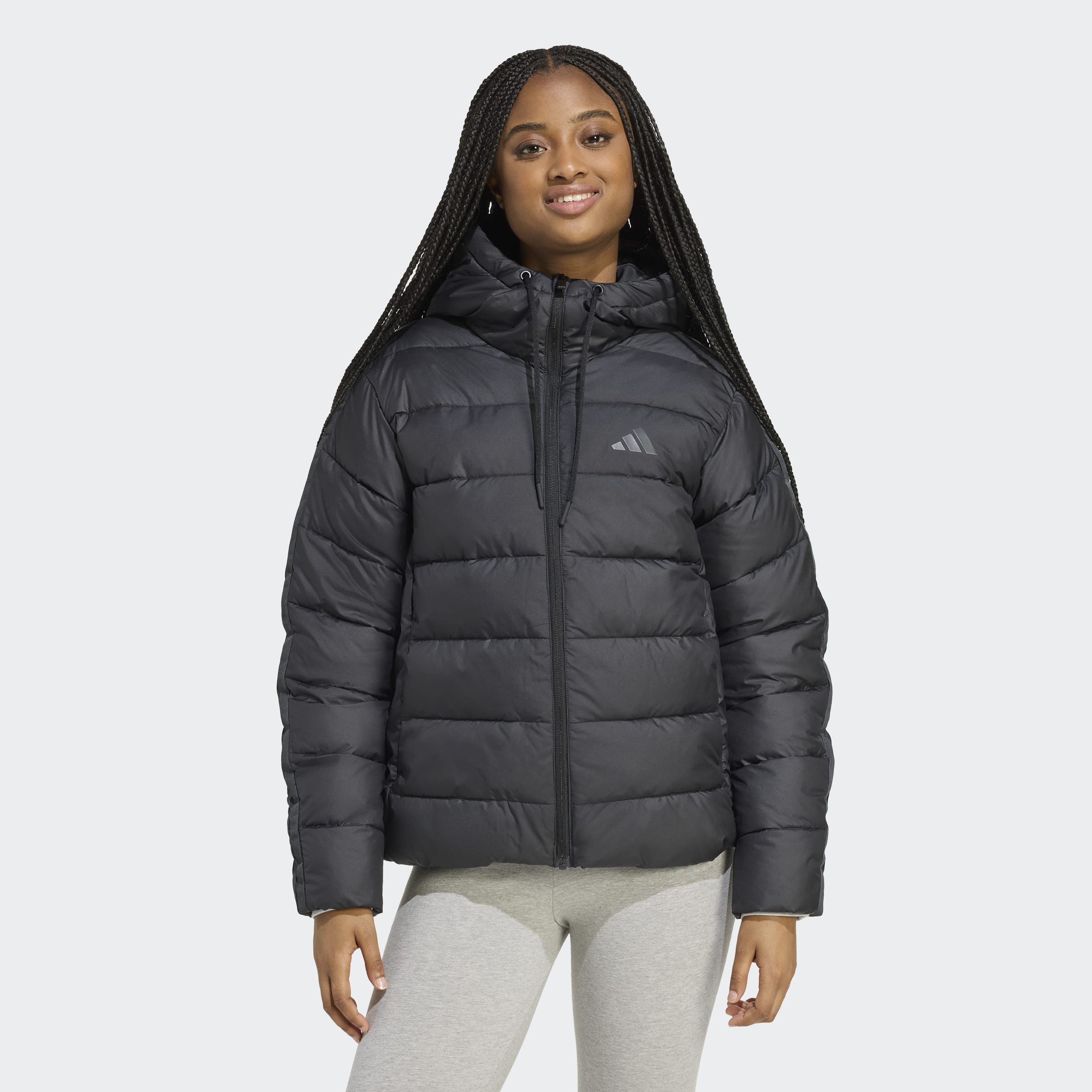 adidas Sportswear Outdoorjacke "W ESS 3S SD HD" mit Kapuze, CLIMAWARM