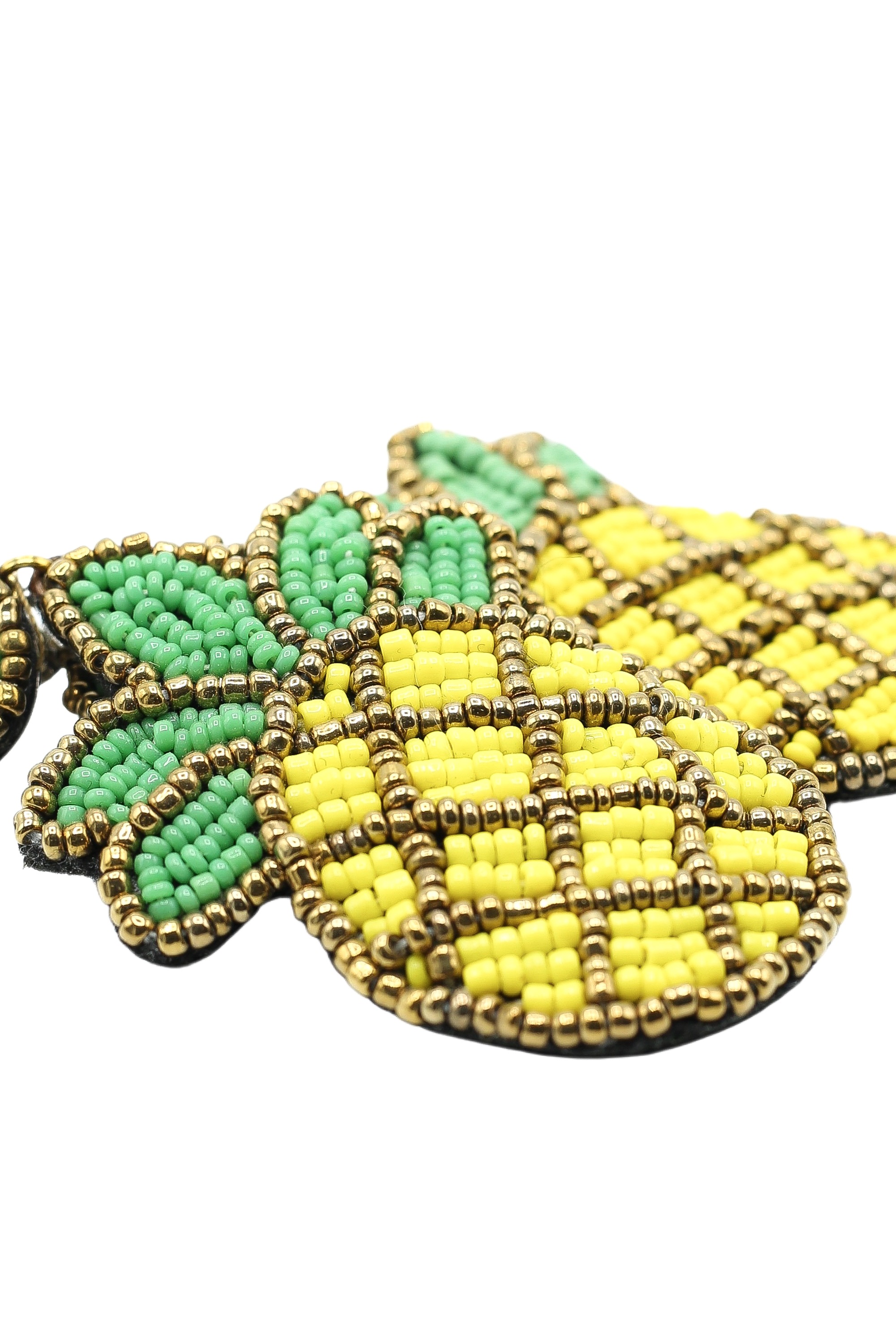 Paar Ohrclips "Ananas", Damen, Gr. Glas, gelb, COLLEZIONE ALESSANDRO, Ohrringe 2