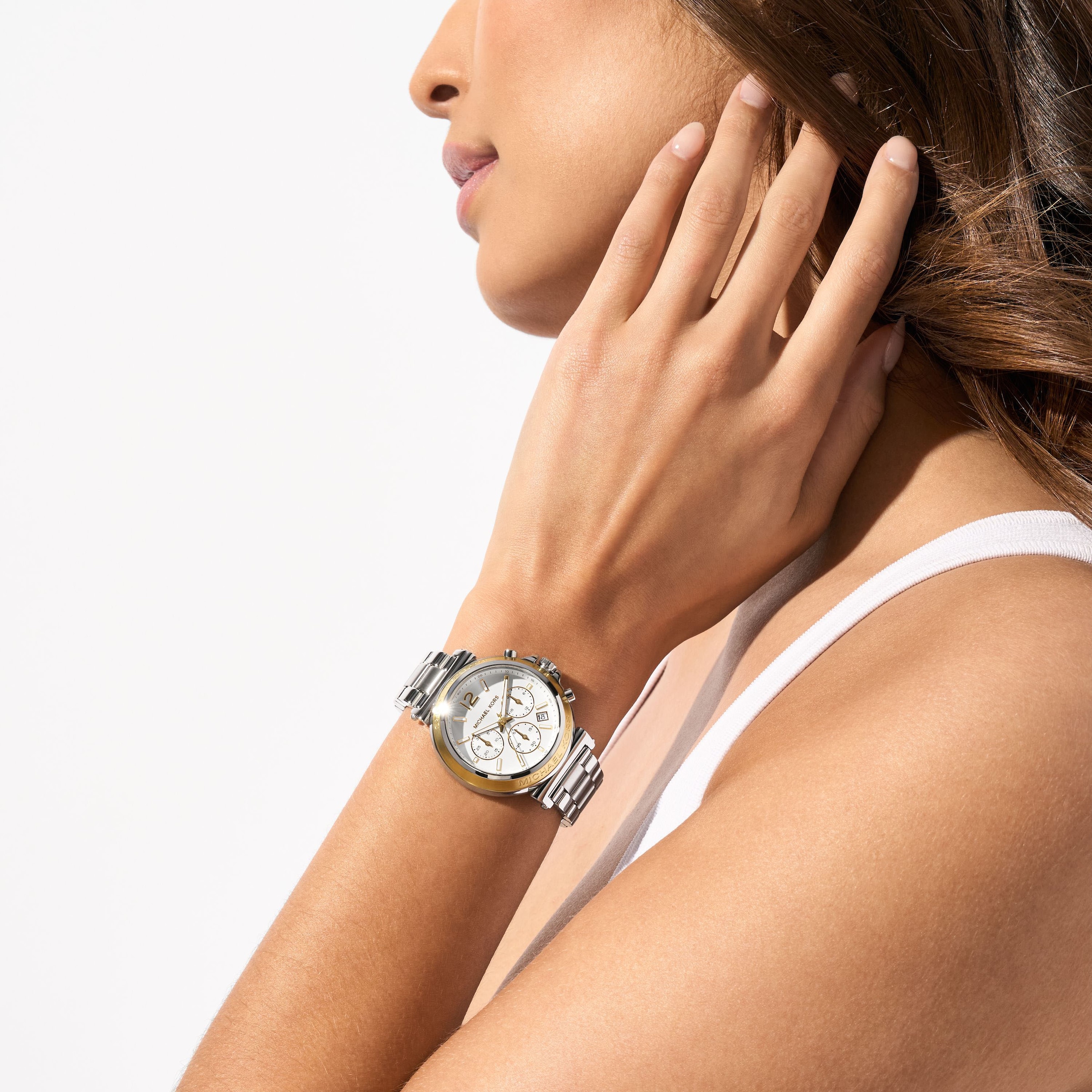MICHAEL KORS Chronograph »MAREN«, Quarzuhr, Armbanduhr, Damenuhr, Edelstahlarmband, analog